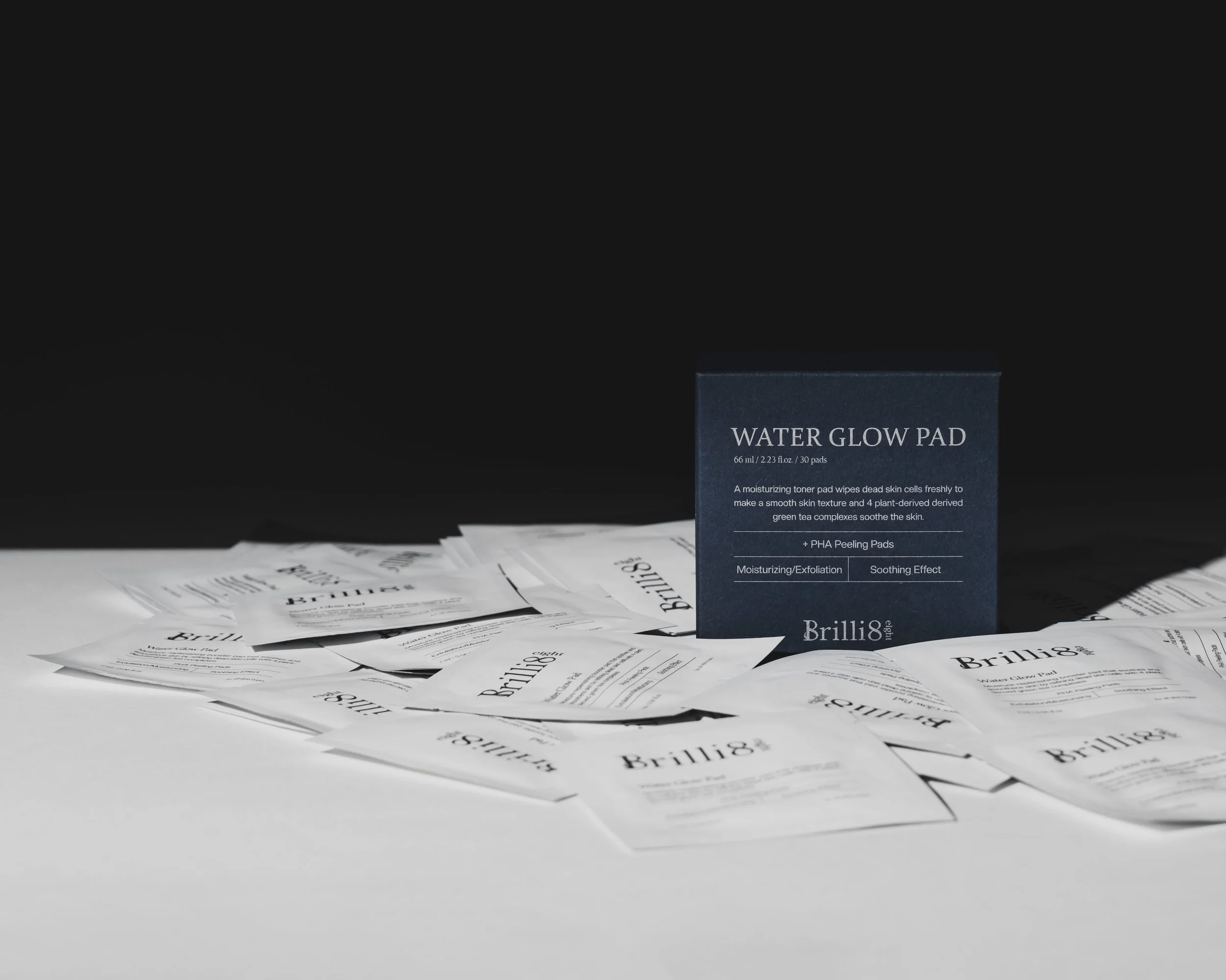 Water Glow Pad glow peel pads lay flat with box.jpg