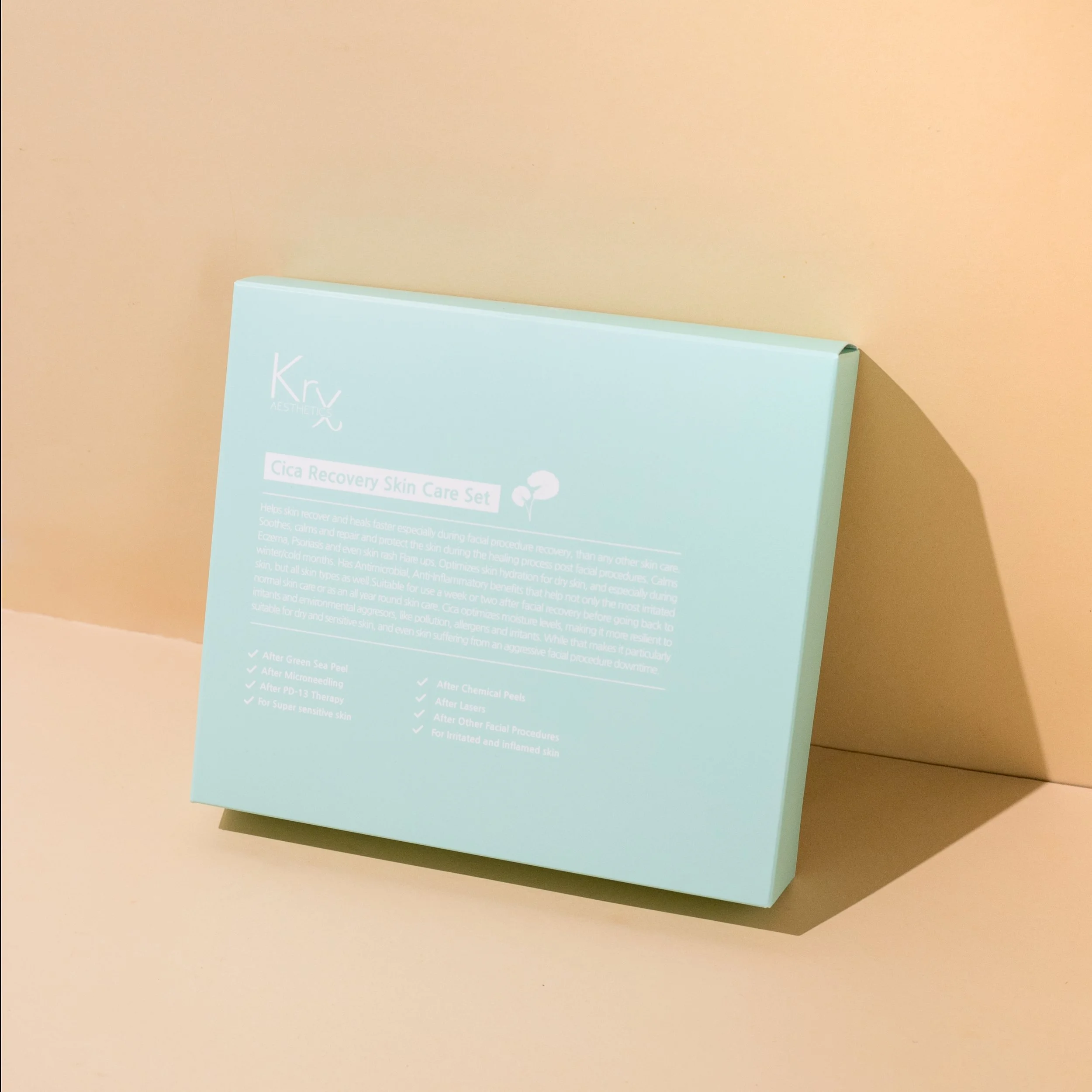 Complete 4 step KrX Cica routine curated by Get Mused for redness