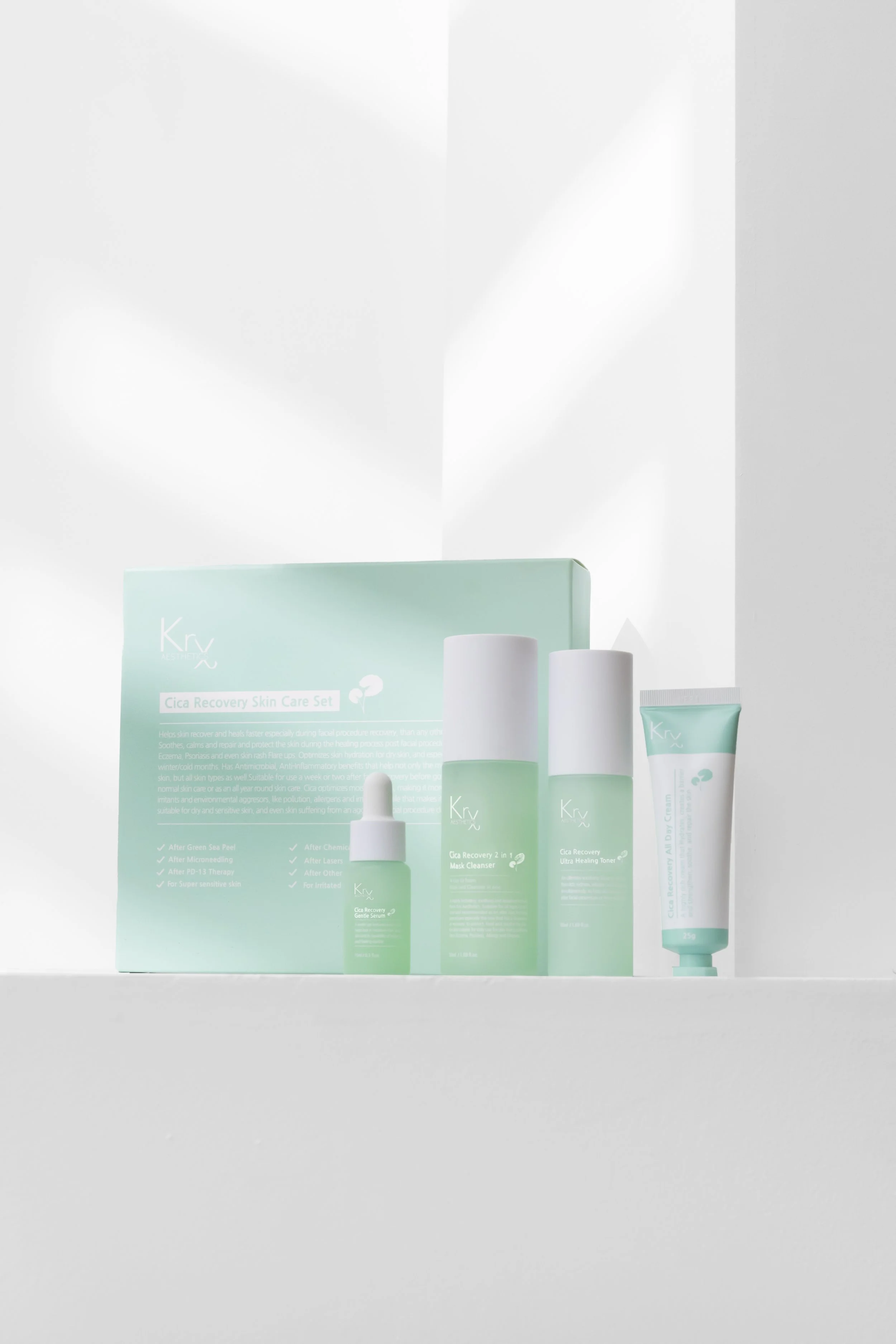 Clinical Korean barrier repair bundle with Cica and Peptides