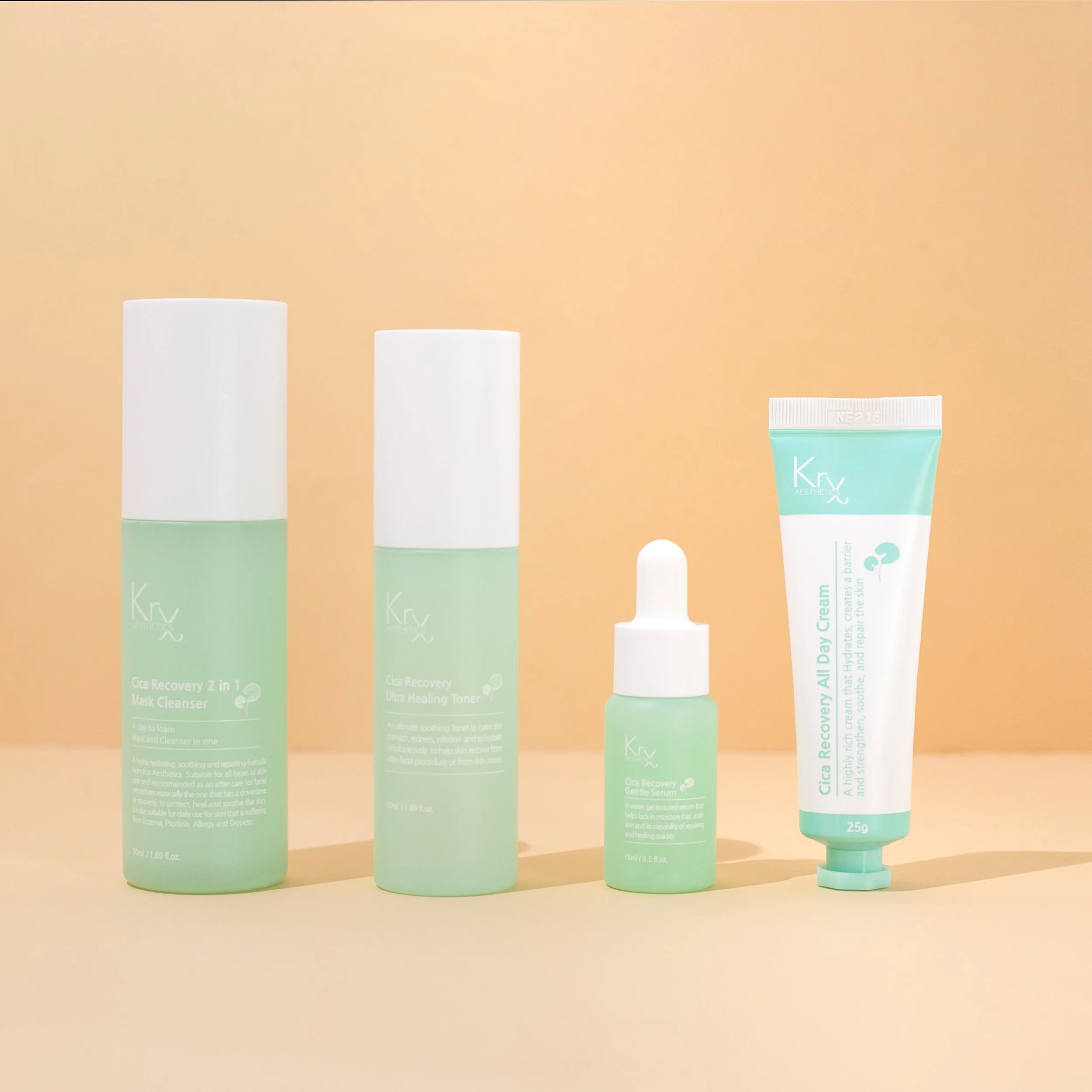 KrX Cica Recovery Bundle with all 4 products