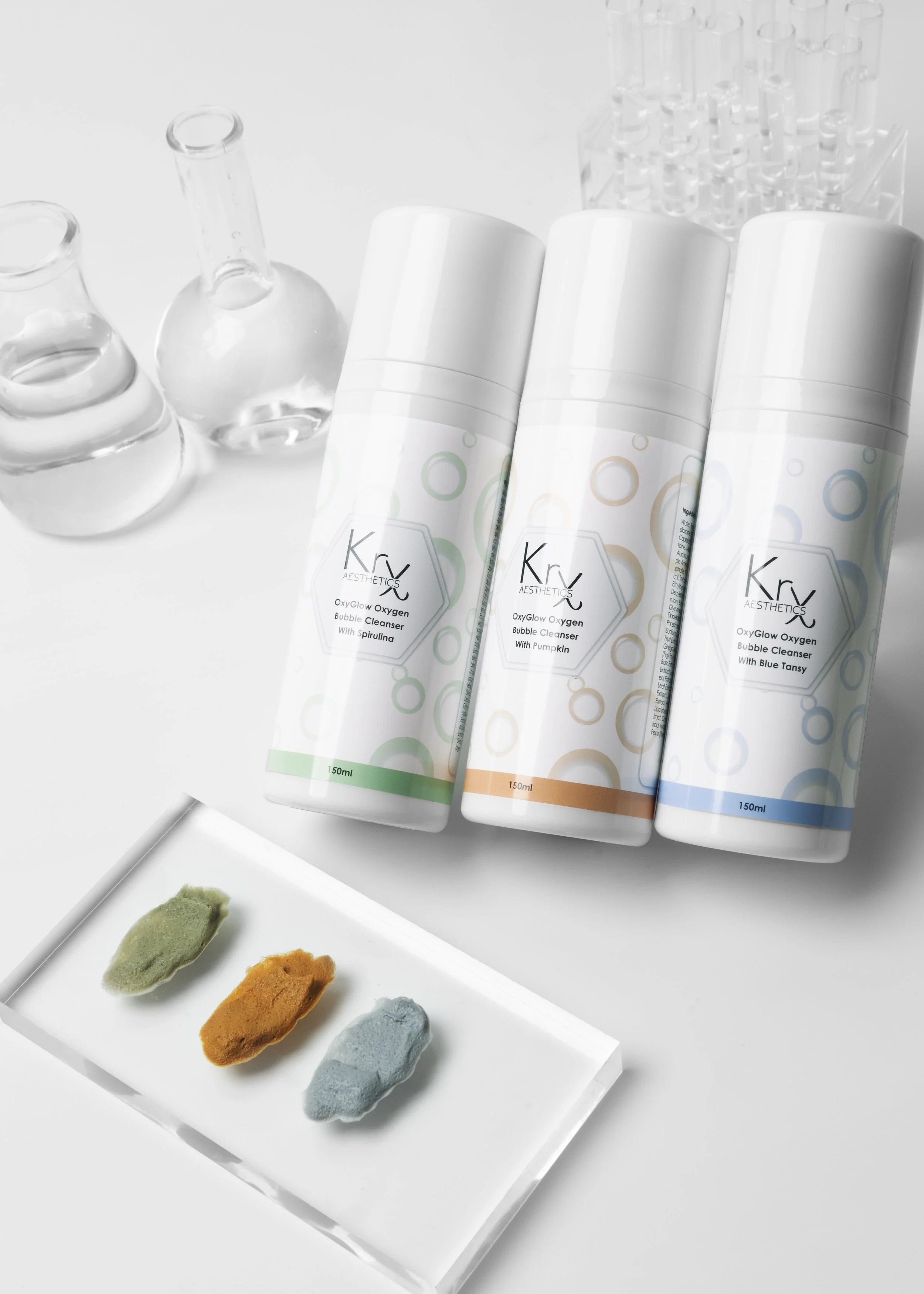 KrX clinical grade bubble cleanser for professional pore treatment at home