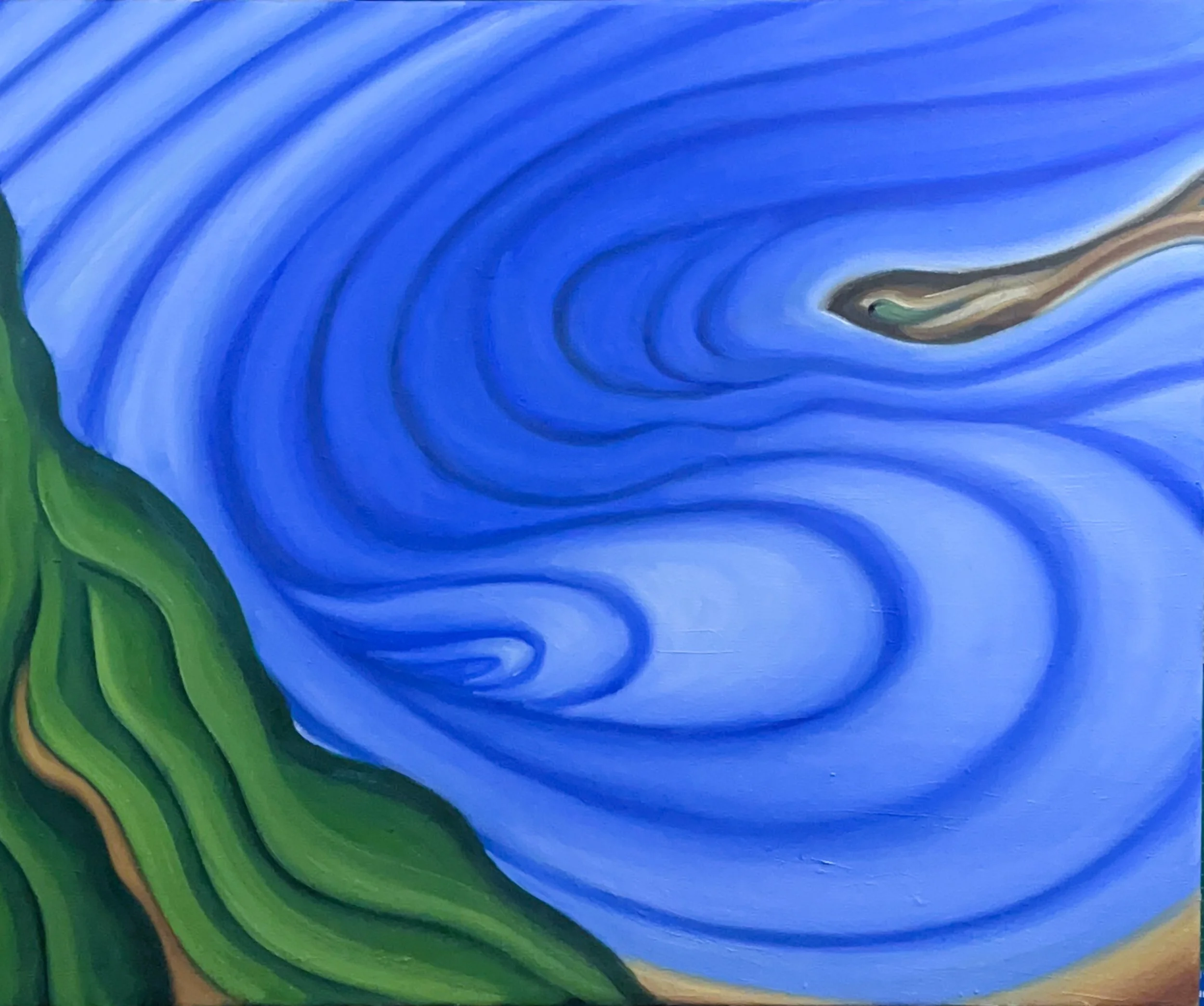 24 x 30 Ocean Recollection