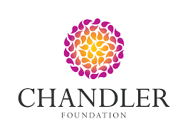 Chandler Foundation logo with a colorful floral design.