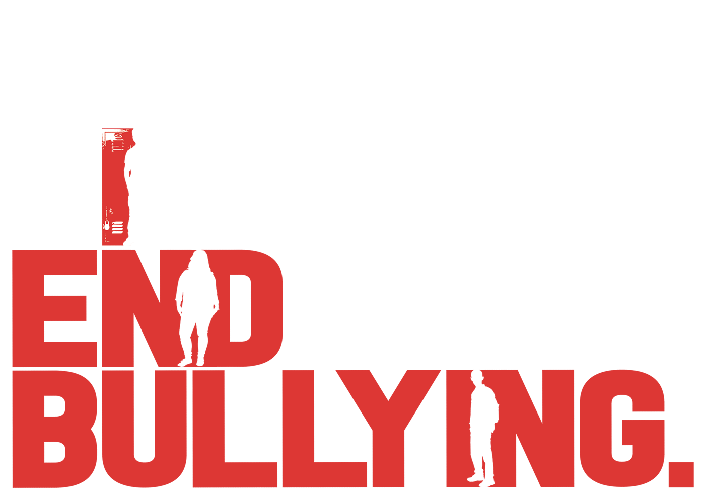 A red and white classroom poster with text and illustrations.