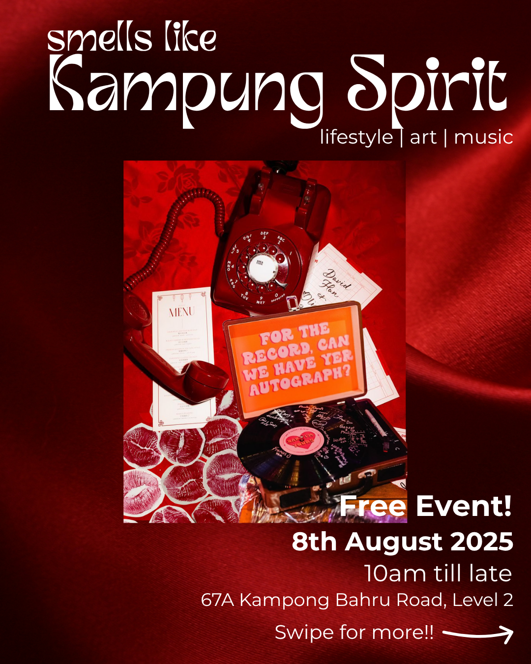 Event poster for