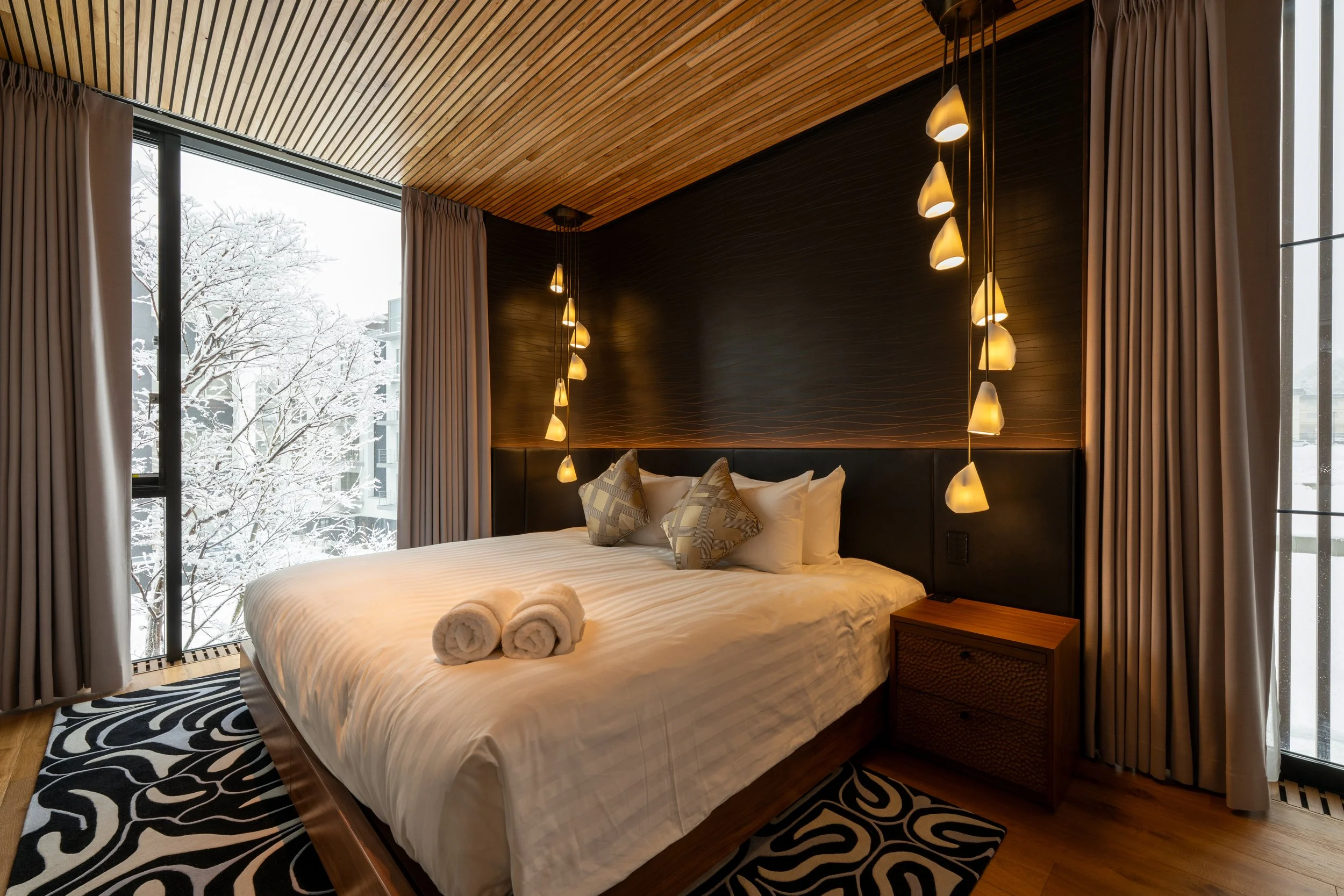 Master Bedroom in Meigetsu Aki Niseko