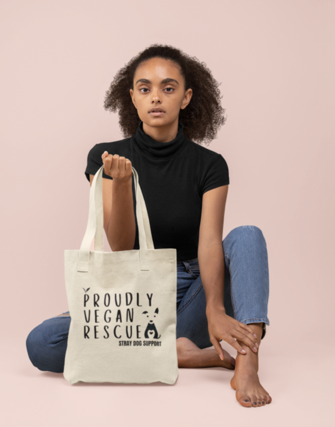 Eco Tote Bag- Proud VEGAN Rescue