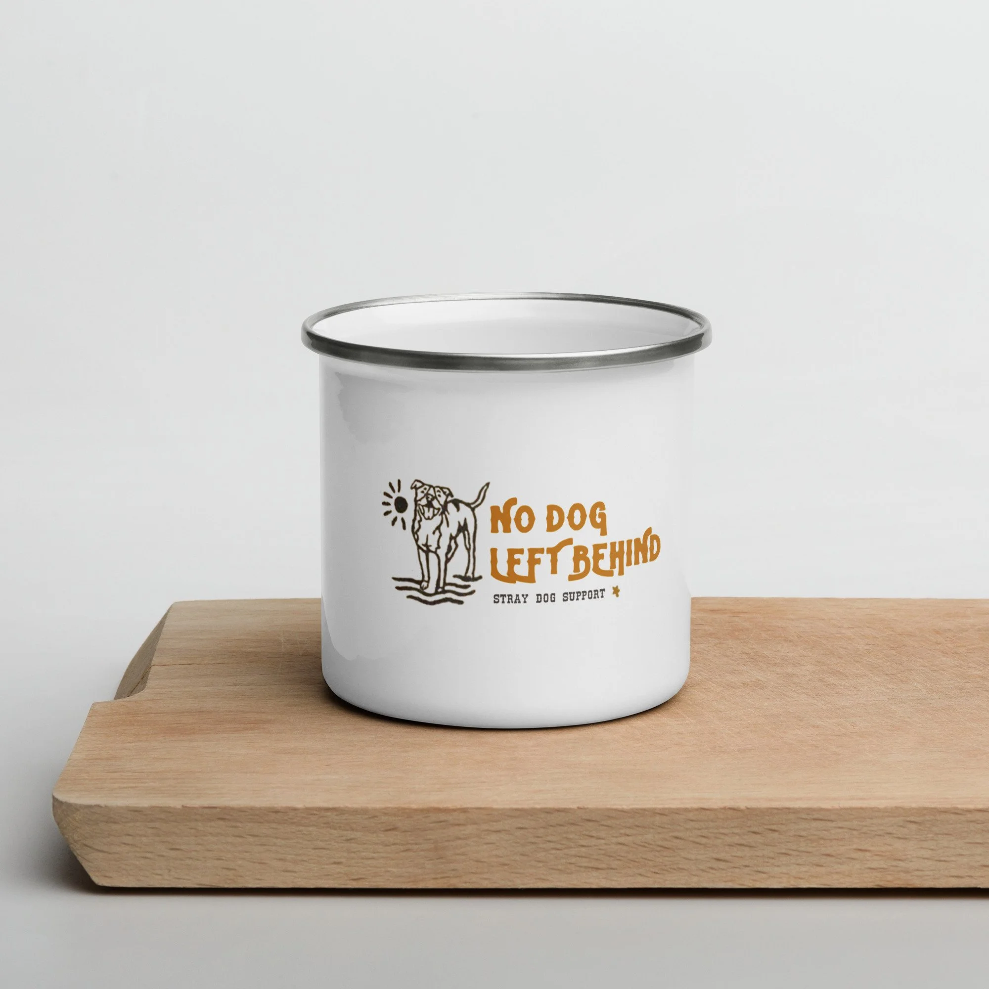 Enamel Mug-No Dog Left Behind