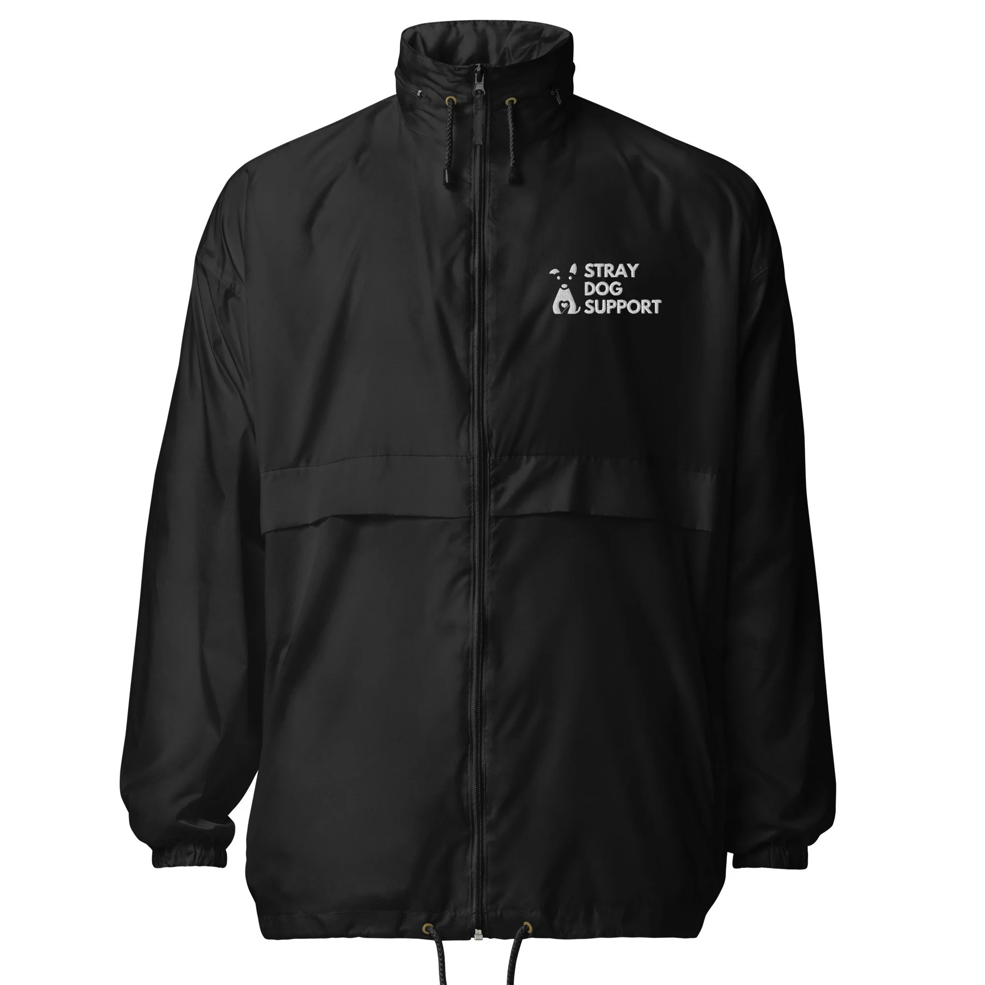 Unisex Vegan Windbreaker- STRAY DOG SUPPORT