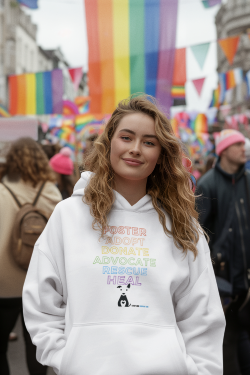 Unisex Hoodie- RESCUE PRIDE