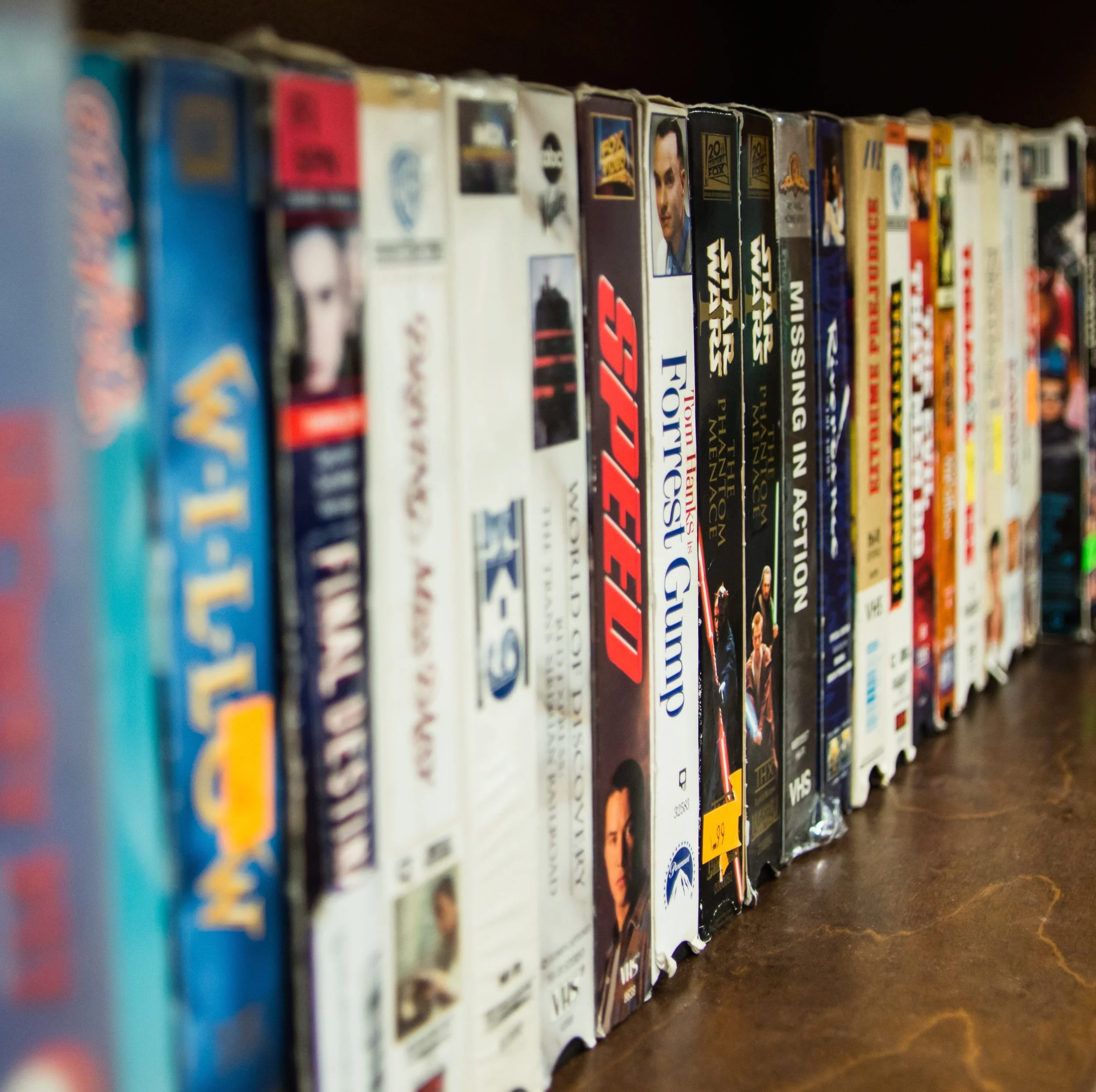 MOVIES - Look for your favorite titles on VHS and DVD.