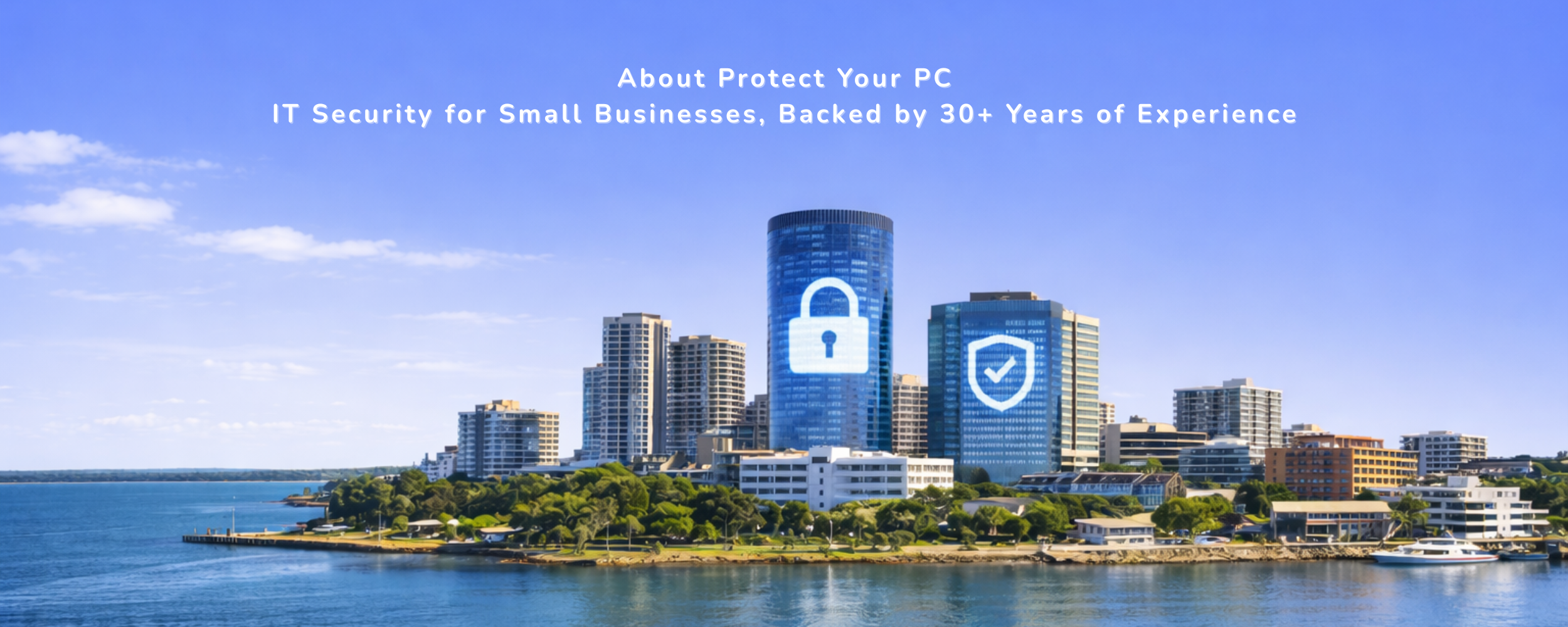 Australian-owned IT security service for small businesses, illustrating secure systems and remote support across Australia