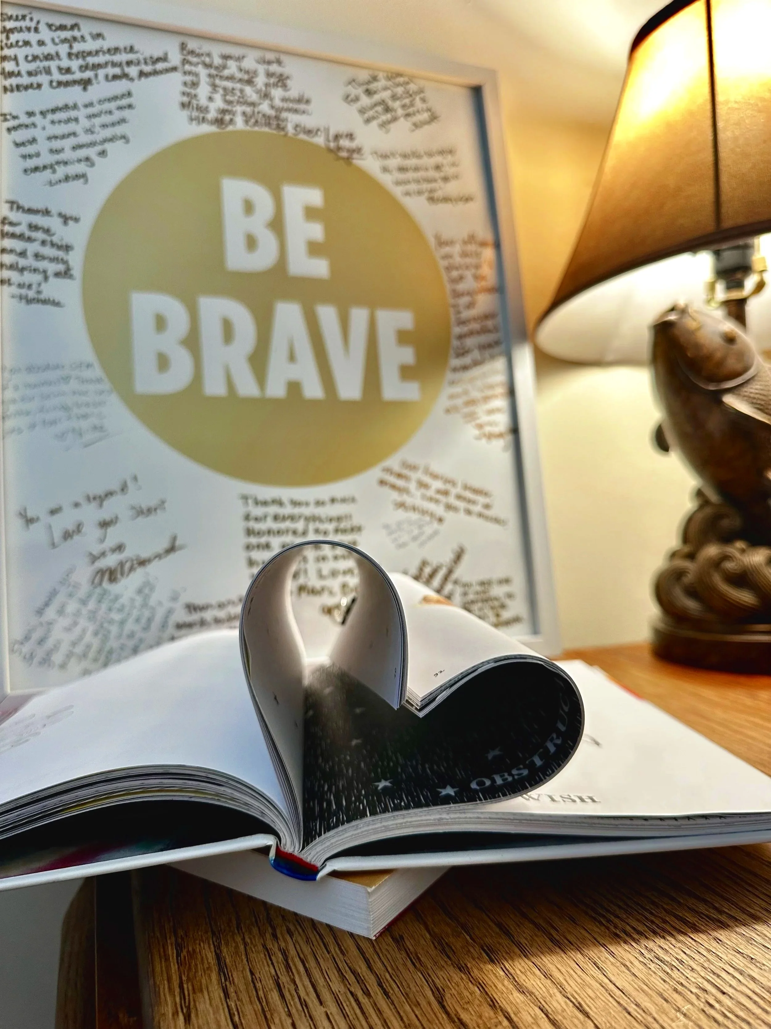 book pages shaped like a heart