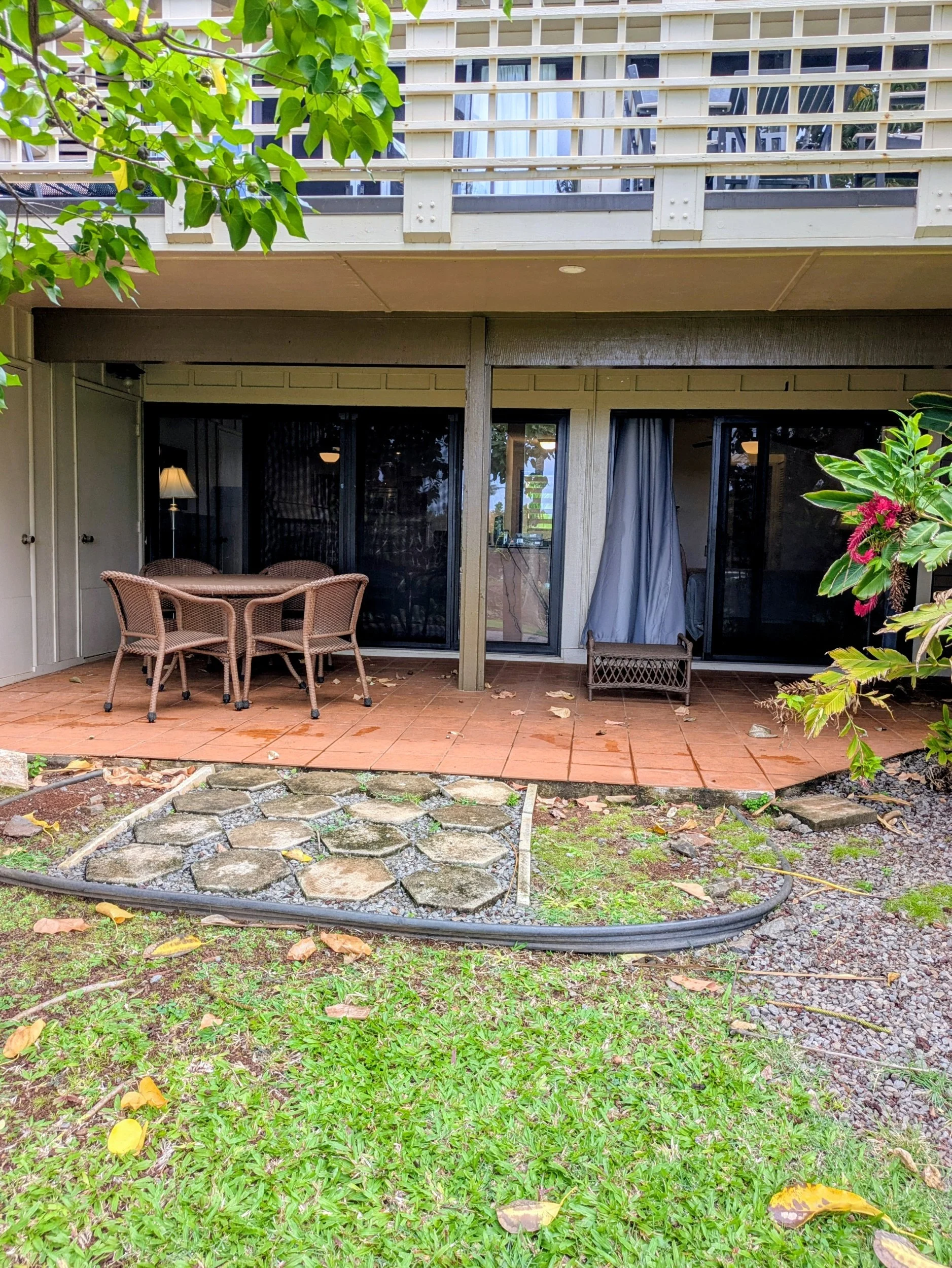 Patio Looking to Living Room & Bedroom