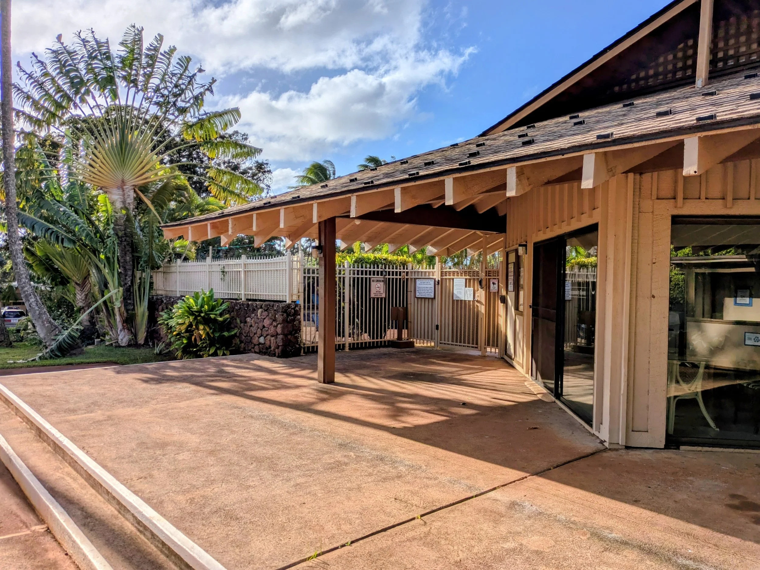 Entrance to Pool House