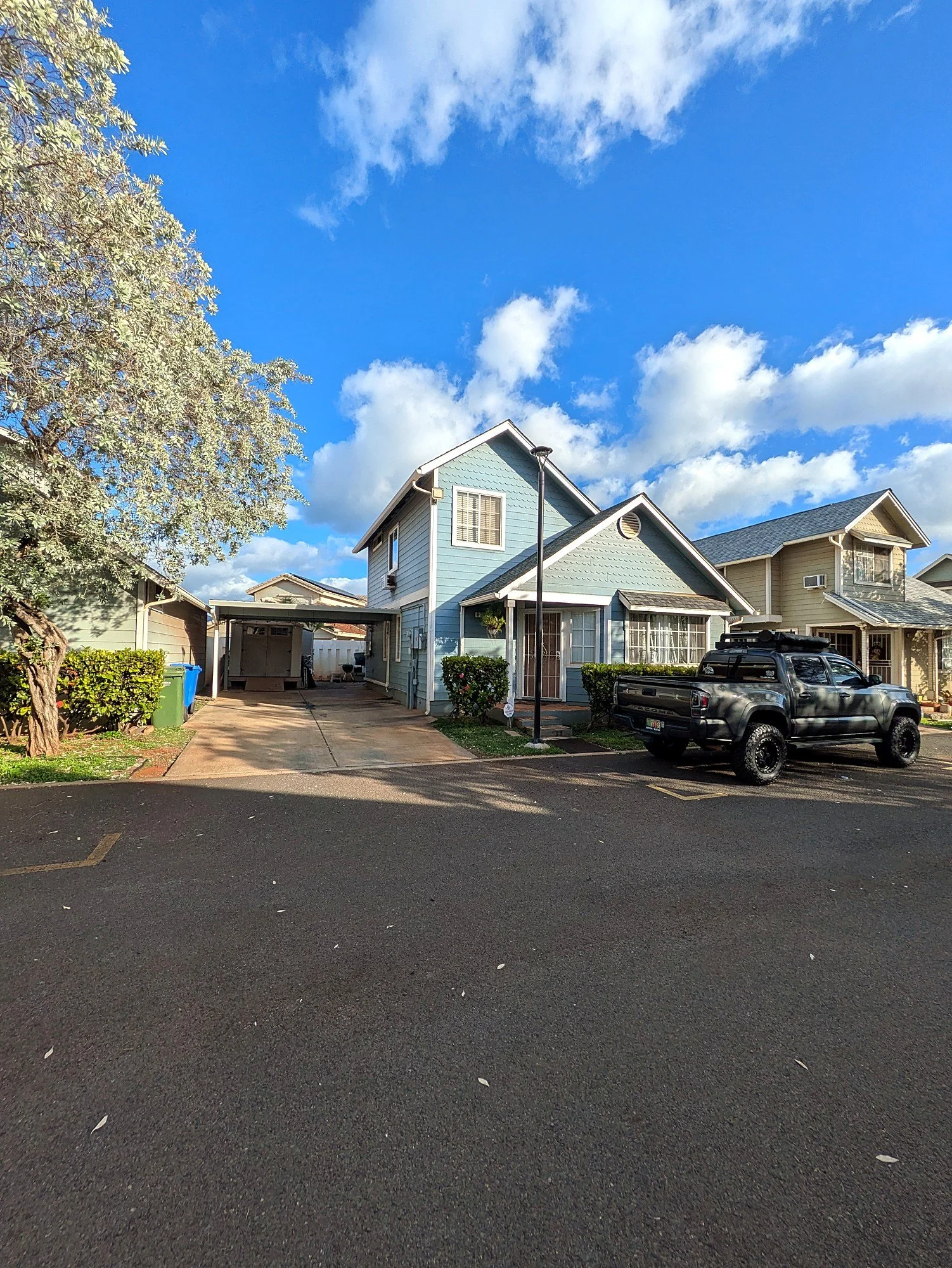 A quiet interior street in Ewa by Gentry.