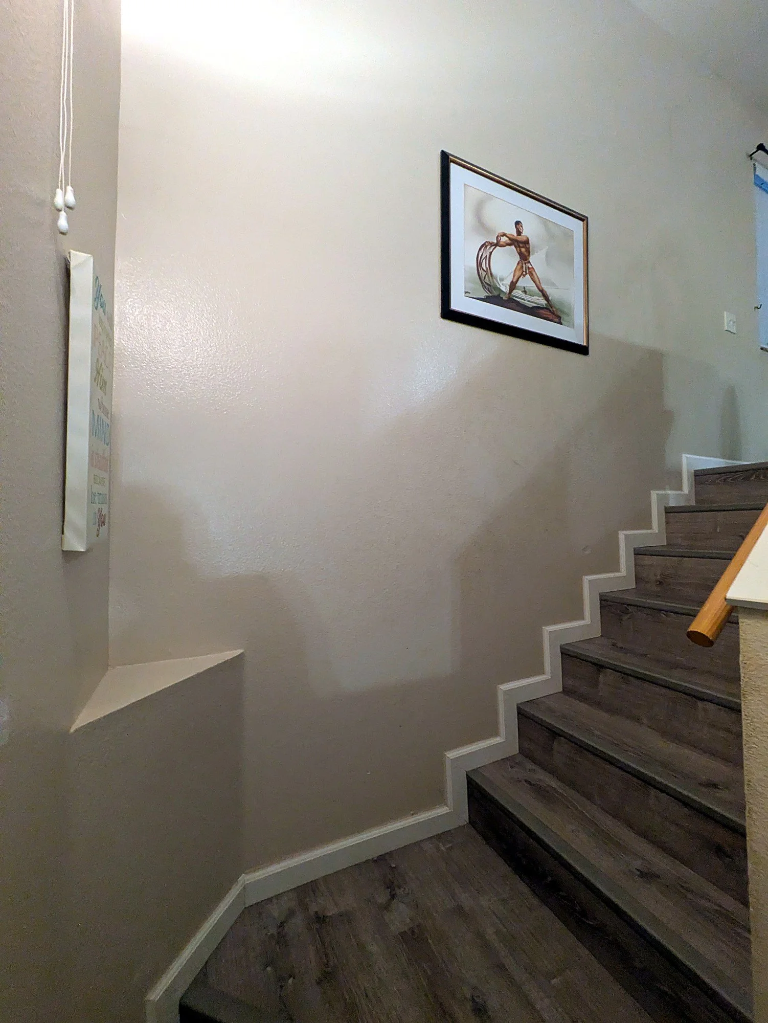 Stairs up to the bedrooms and loft.