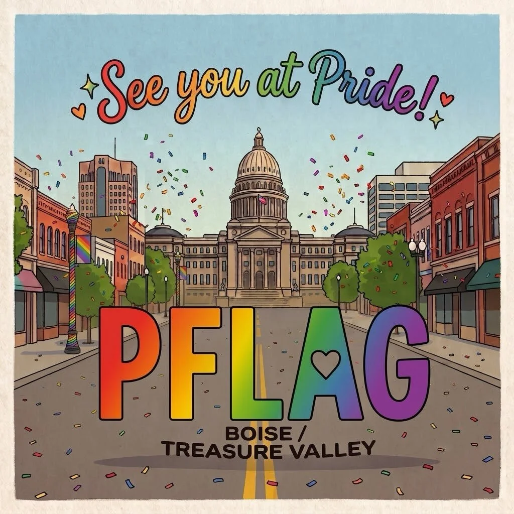 PFLAG Boise/Treasure Valley will have a booth Saturday &amp; Sunday at Boise Pride!

Come stop and say hi, spin the wheel for some prizes, and leave a note of inspiration on our &ldquo;Wall of Hope.&rdquo;

We can&rsquo;t wait to celebrate!

#boisepr