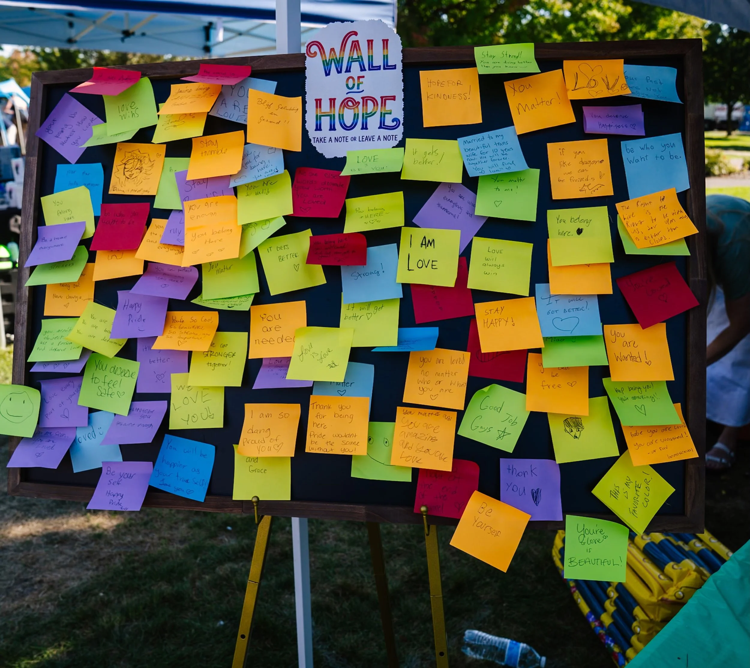 Pride may be over, but the hope, love, and community remain. Take a moment to read some of the messages shared on our wall last weekend. #boisepride #pflag