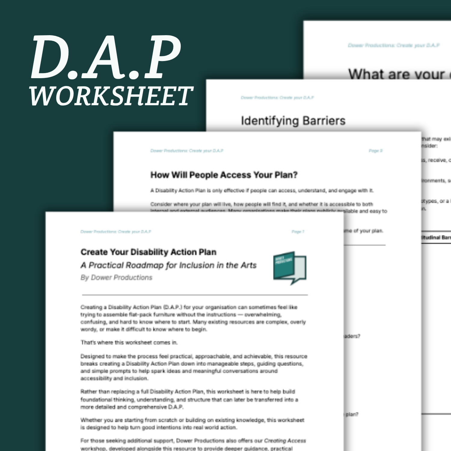 Disability Action Plan Worksheet