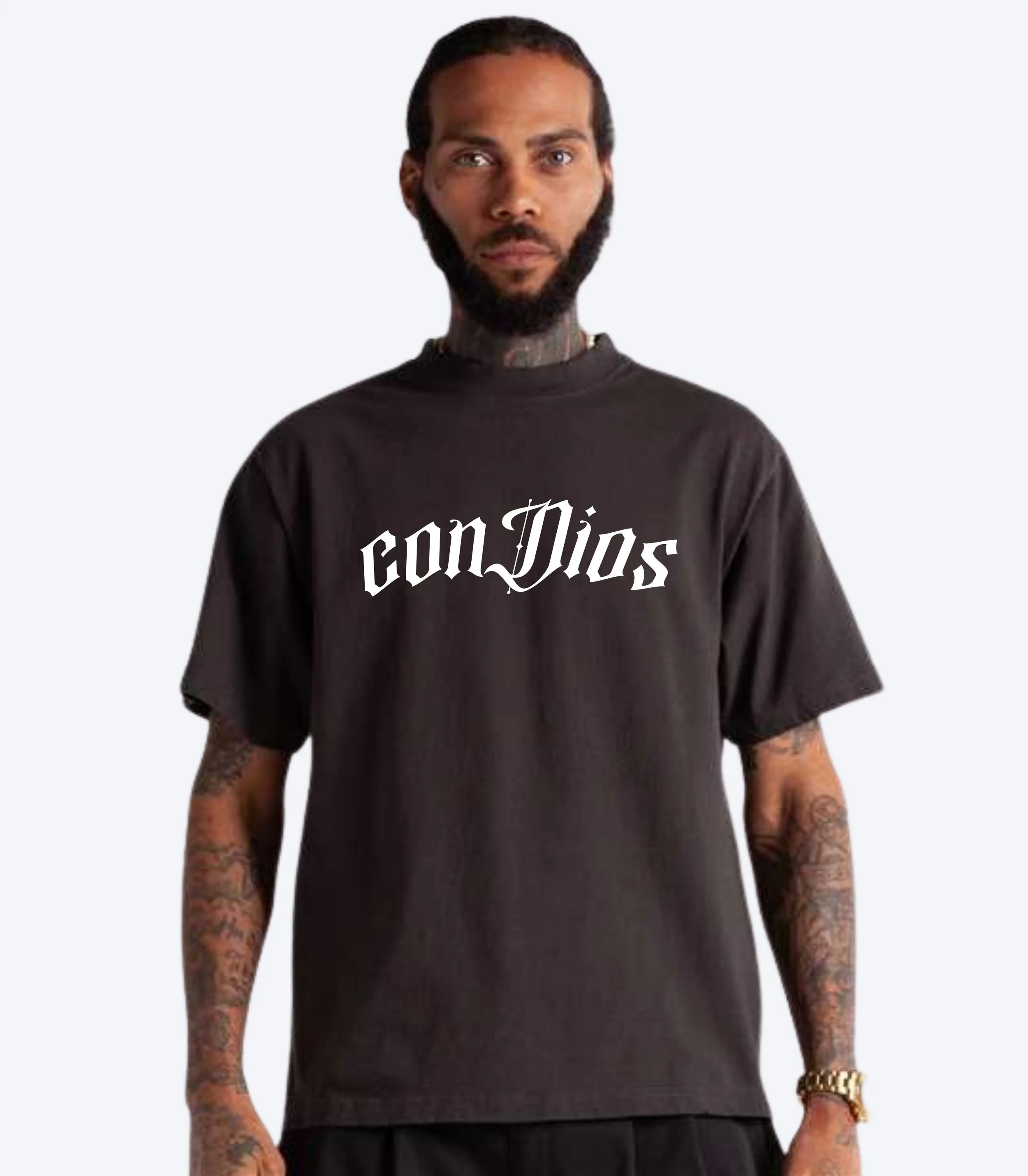 Con Dios Tee - Black