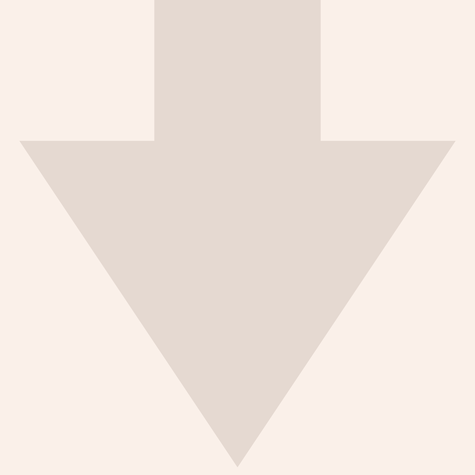 Faded arrow pointing down with a light background.