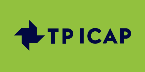 TP ICAP logo on a green background.