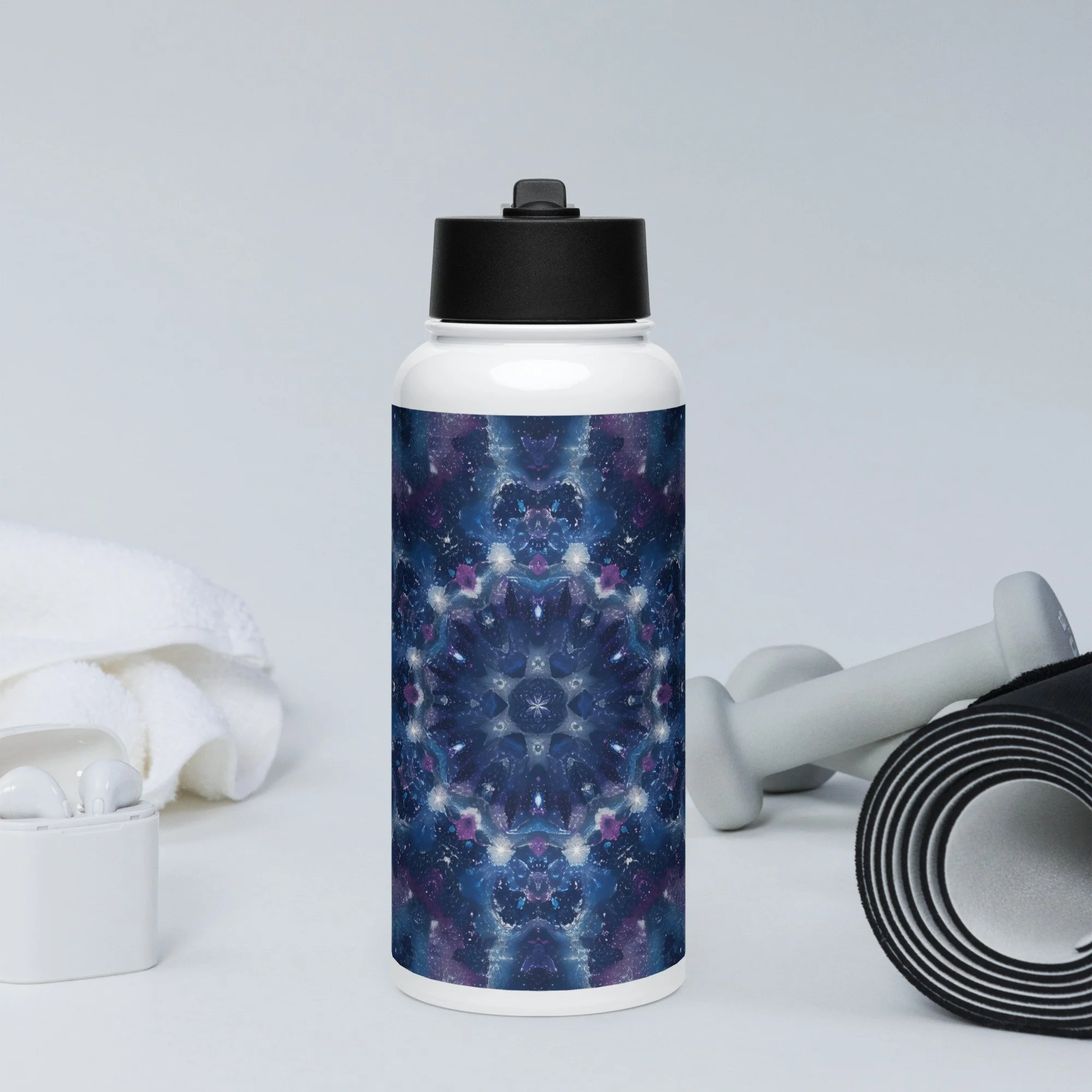 PeepWOW Stainless Steel Water Bottle with Straw Lid | 32 oz Insulated Bottle