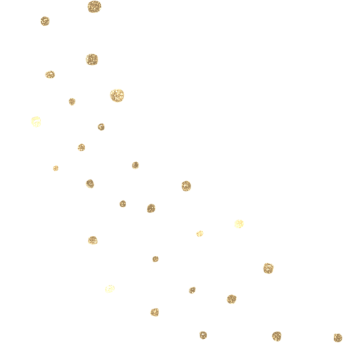 Golden glittering particles falling against a black background.