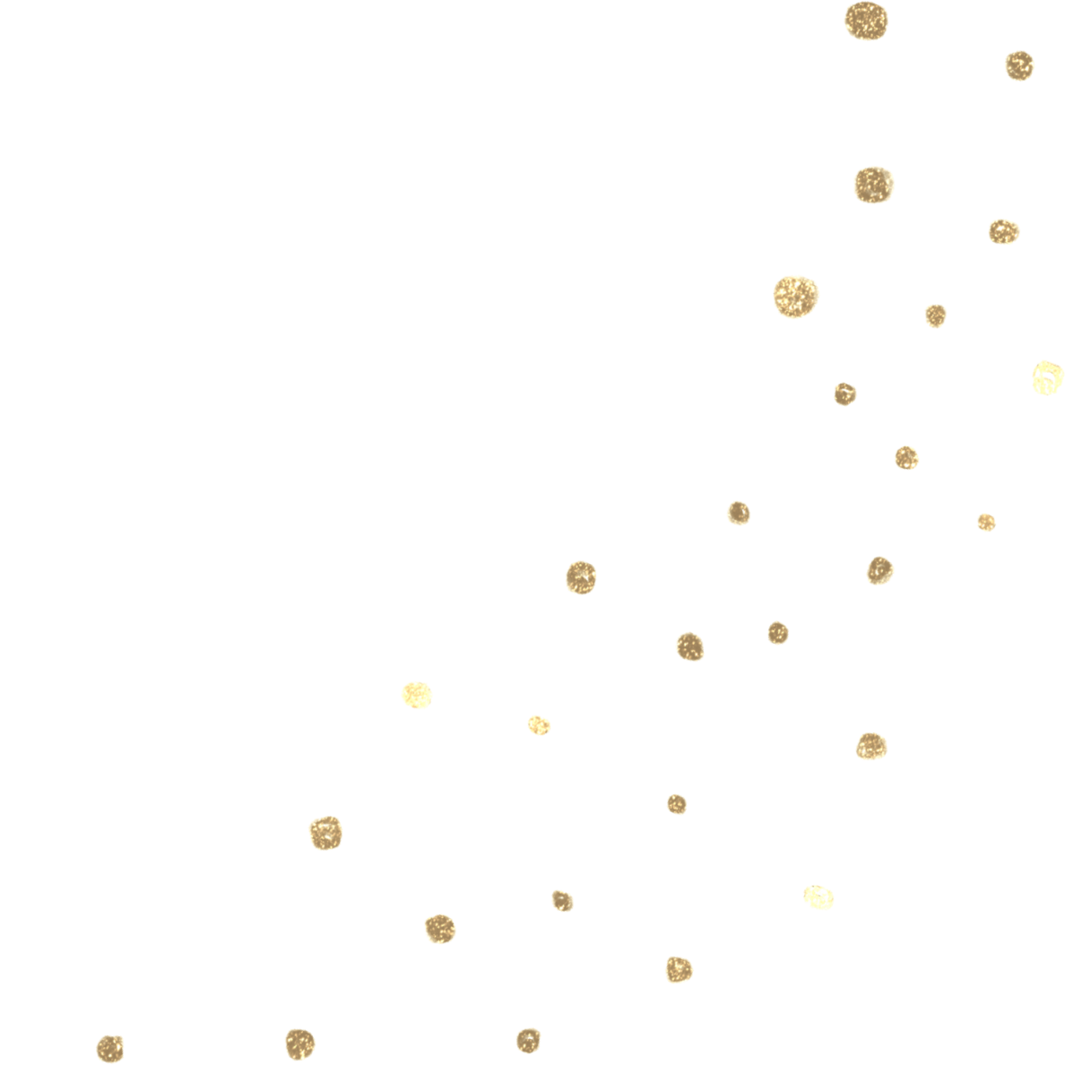Golden glittering particles falling against a black background.