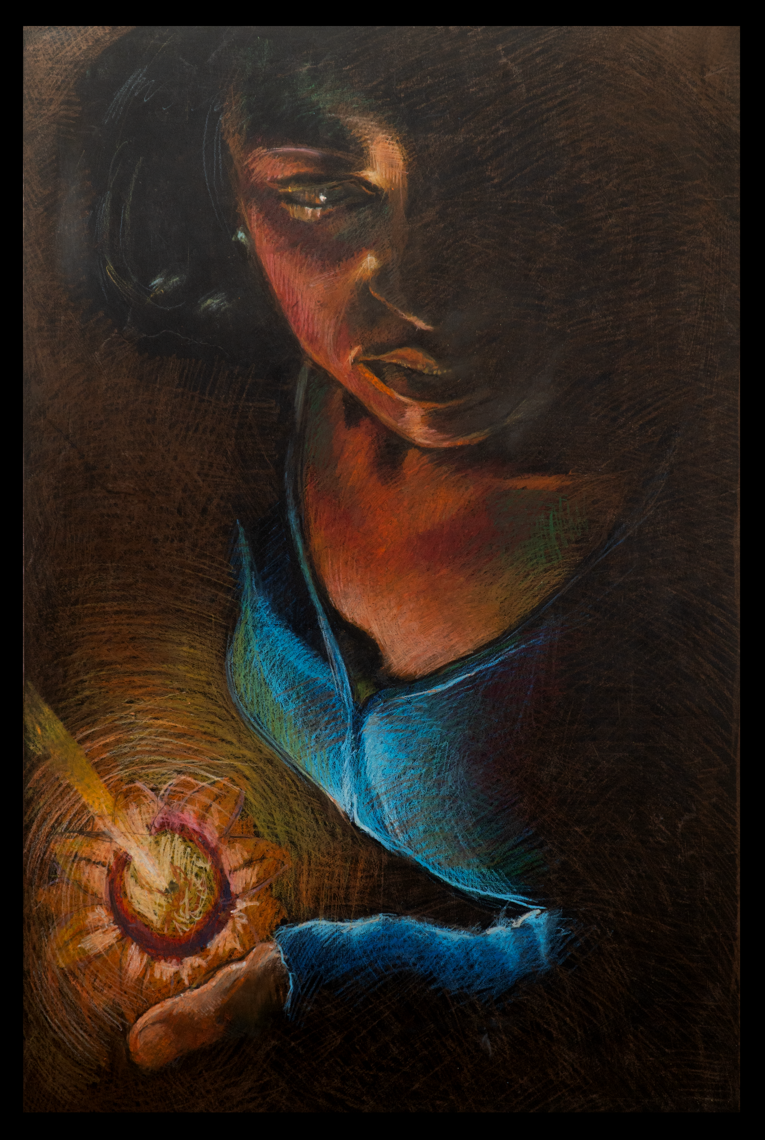   CANDLE_LIGHT  2009 Oil Pastel on Hard Cardboard Paper 840×900mm 