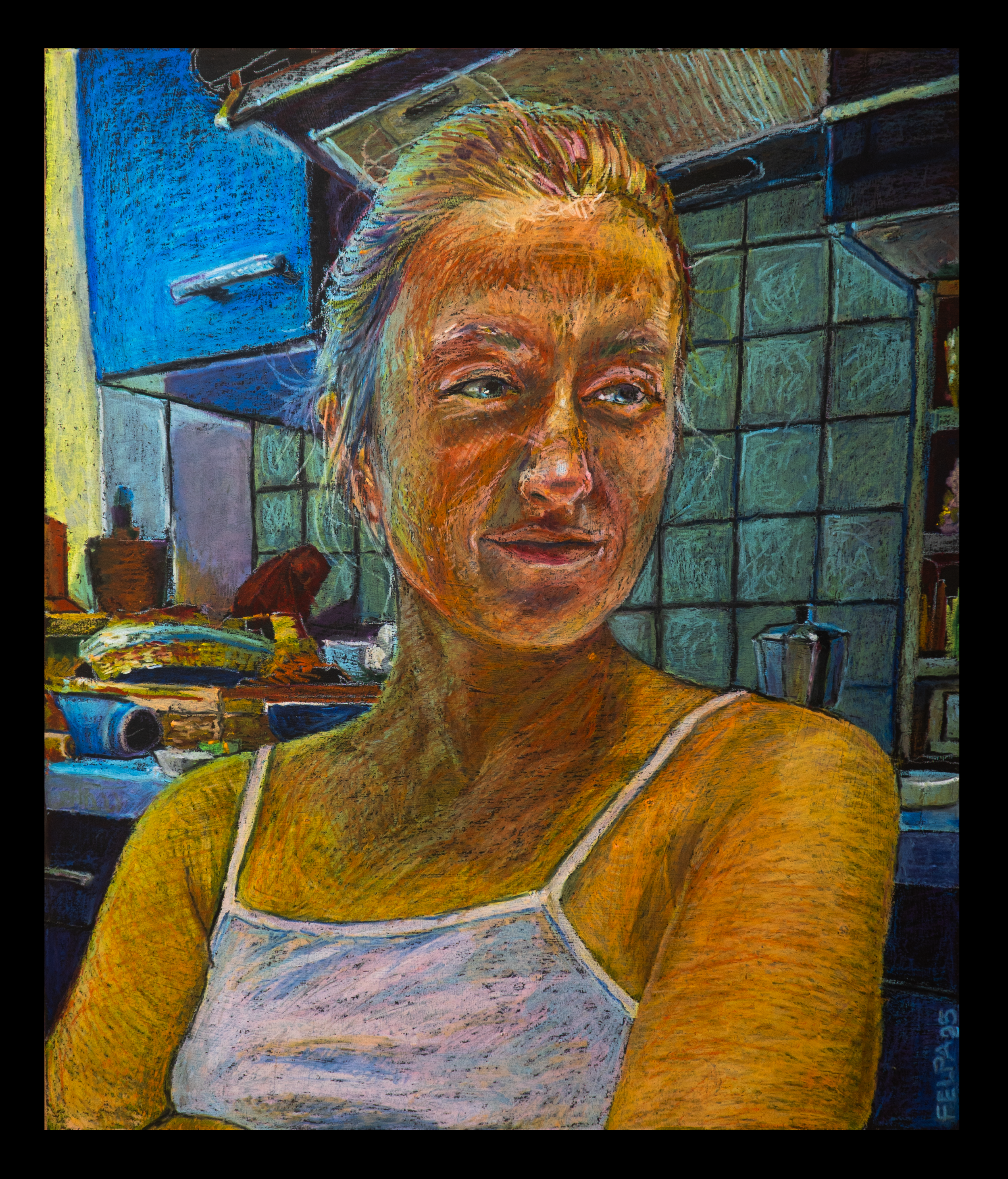   Jana_01  2025 Oil Pastel on Hard Cardboard Paper 840×900mm  