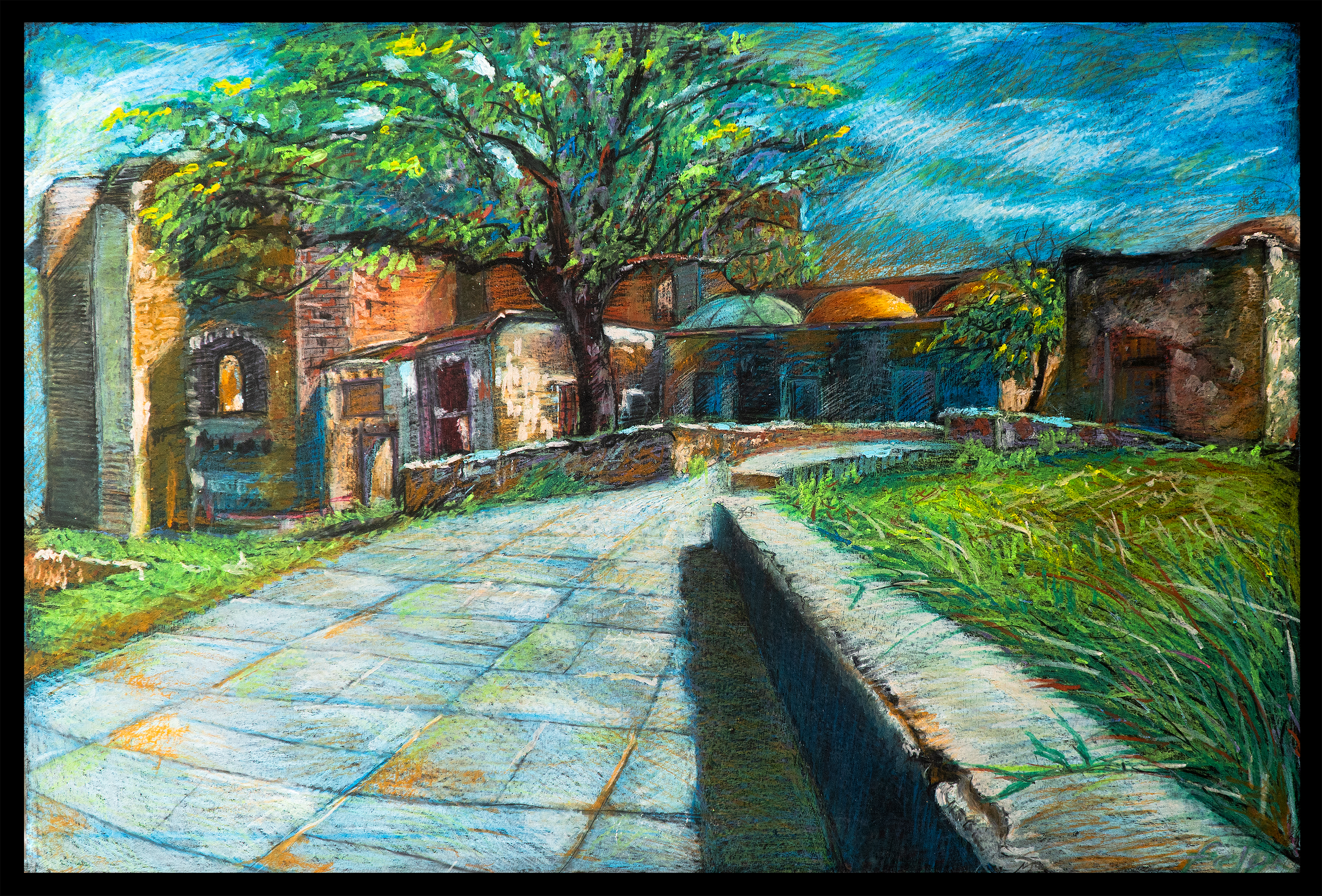   Colonial Zone_02 (Dominican Republic)  2009 Oil Pastel on Hard Cardboard Paper 840×900mm 