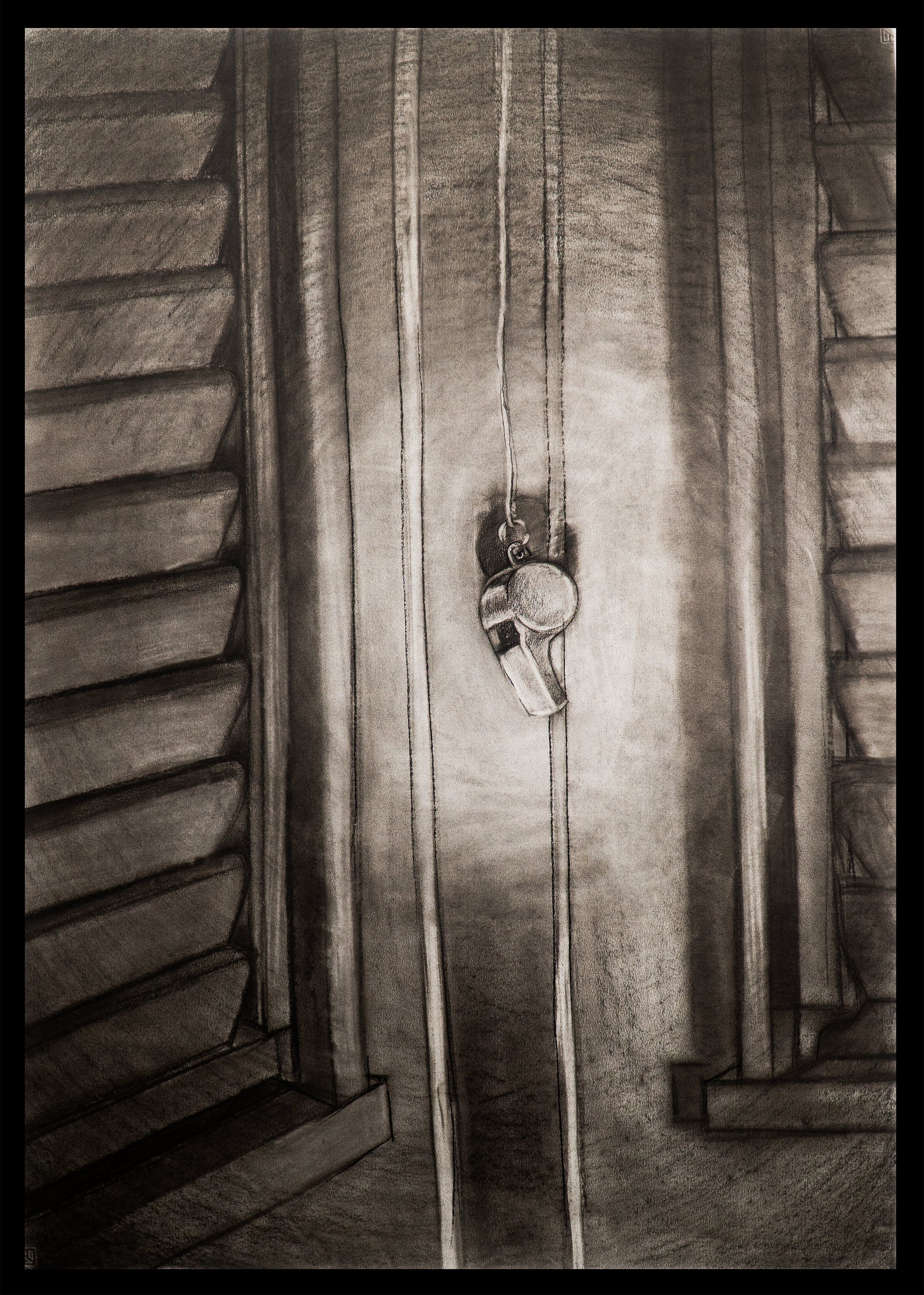   Whistle    2008  Charcoal on Fabriano Paper 2000×2000mm 