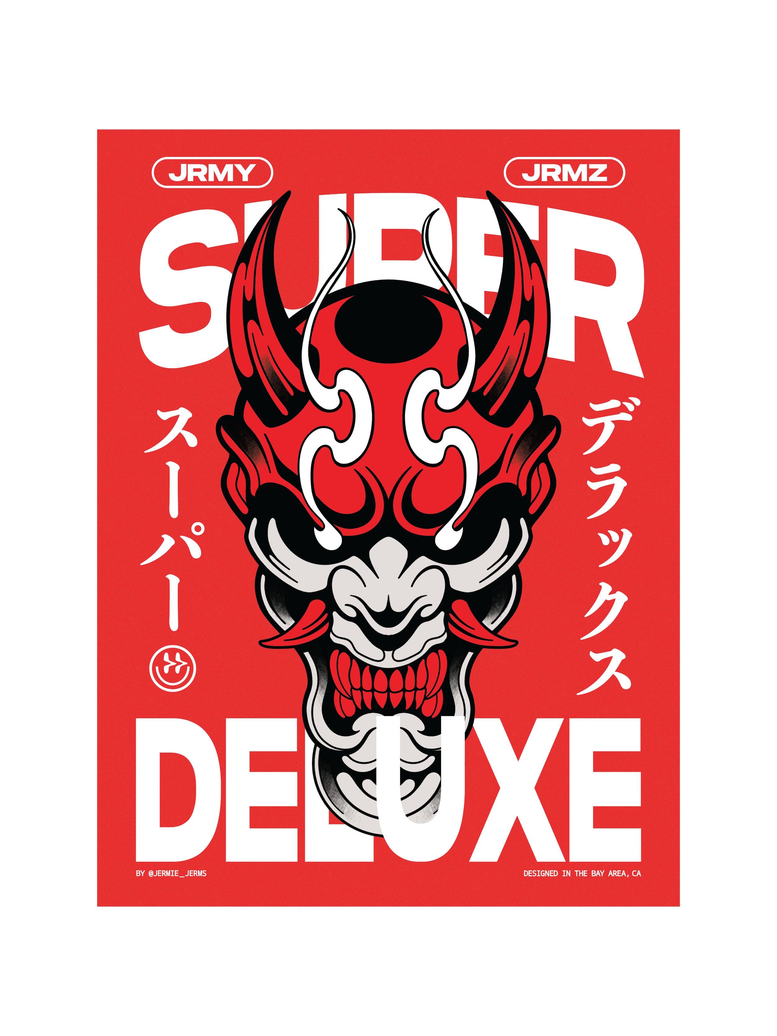 Smoking Hannya Mask – Vinyl Print