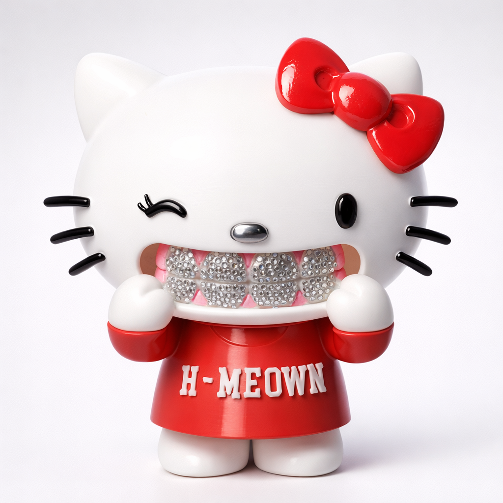 Hello Kitty Grillz STL File