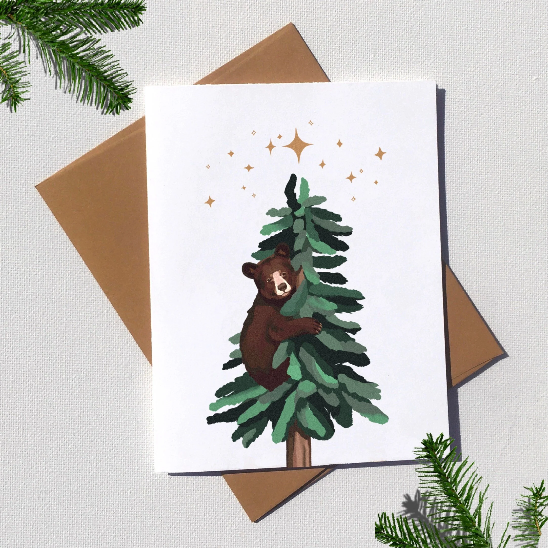 Bear Holiday Card