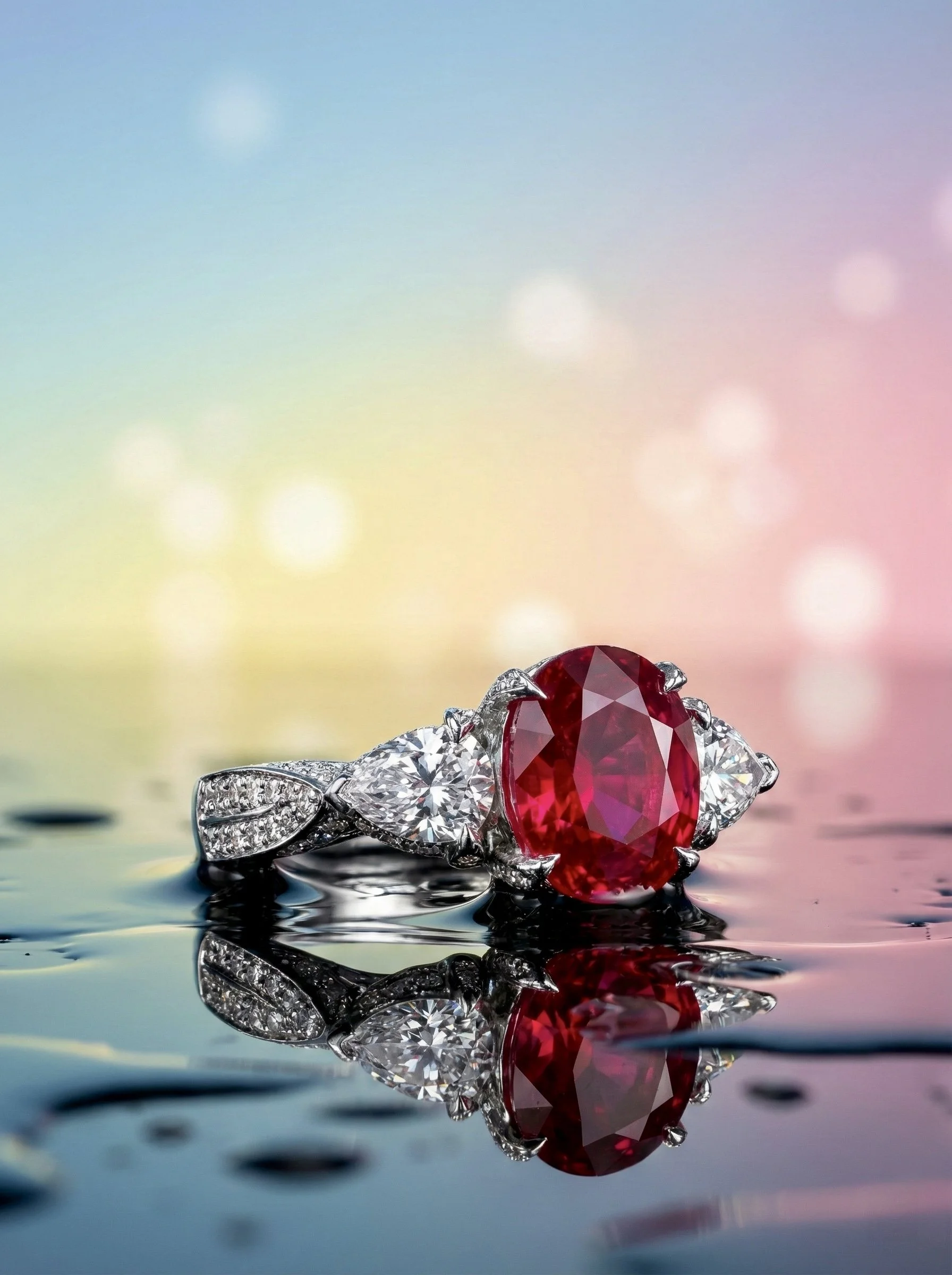3.01ct Burmese Pigeon’s Blood Ruby Ring