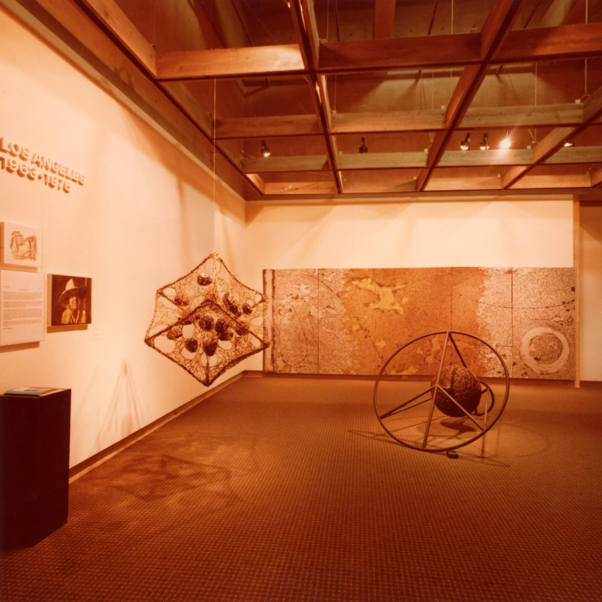  Installation view of  Claire Falkenstein in San Francisco, Paris, Los Angeles, and Now  at the Palm Springs Desert Museum, 1980. Courtesy of the Palm Springs Art Museum 