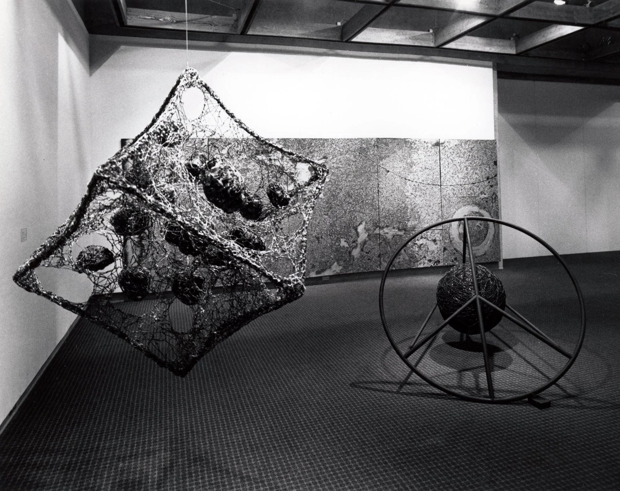  Installation view of  Claire Falkenstein in San Francisco, Paris, Los Angeles, and Now  at the Palm Springs Desert Museum, 1980. Courtesy of the Palm Springs Art Museum 