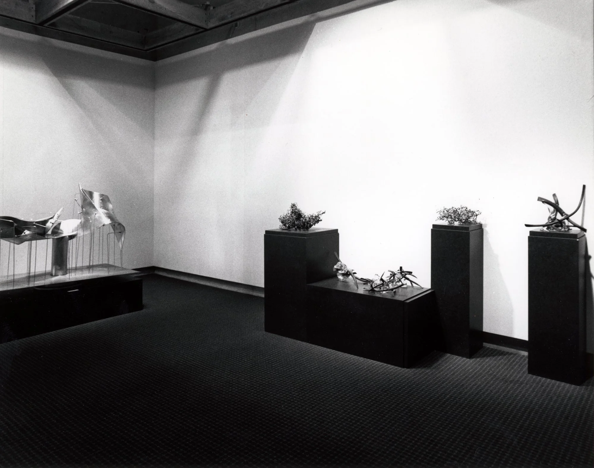  Installation view of  Claire Falkenstein in San Francisco, Paris, Los Angeles, and Now  at the Palm Springs Desert Museum, 1980. Courtesy of the Palm Springs Art Museum 