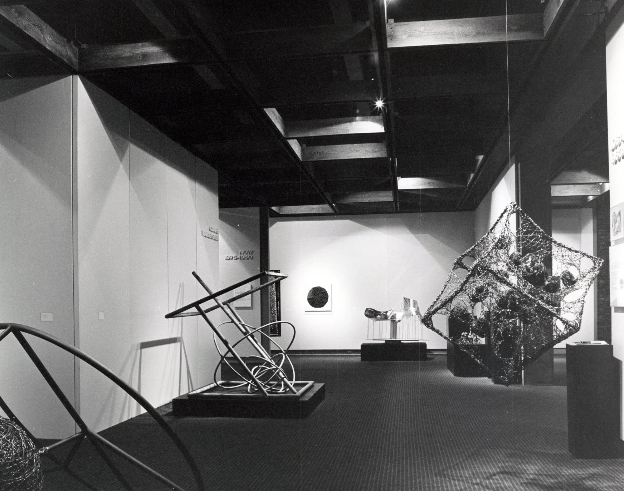  Installation view of  Claire Falkenstein in San Francisco, Paris, Los Angeles, and Now  at the Palm Springs Desert Museum, 1980. Courtesy of the Palm Springs Art Museum 