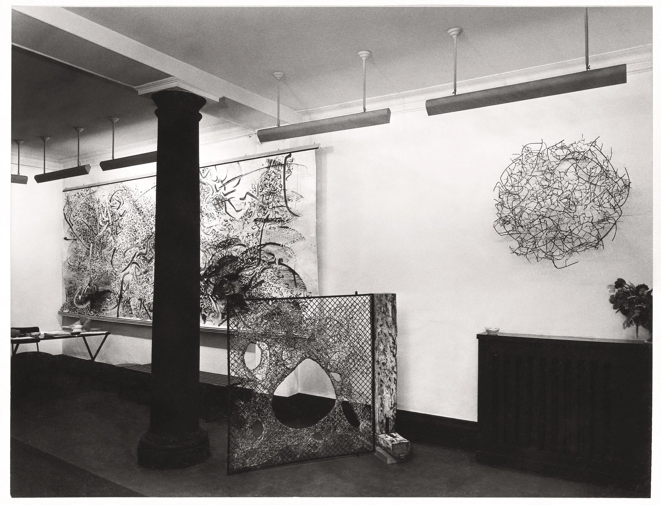 Claire Falkenstein's work at Galerie Stadler, Paris, France, 1960