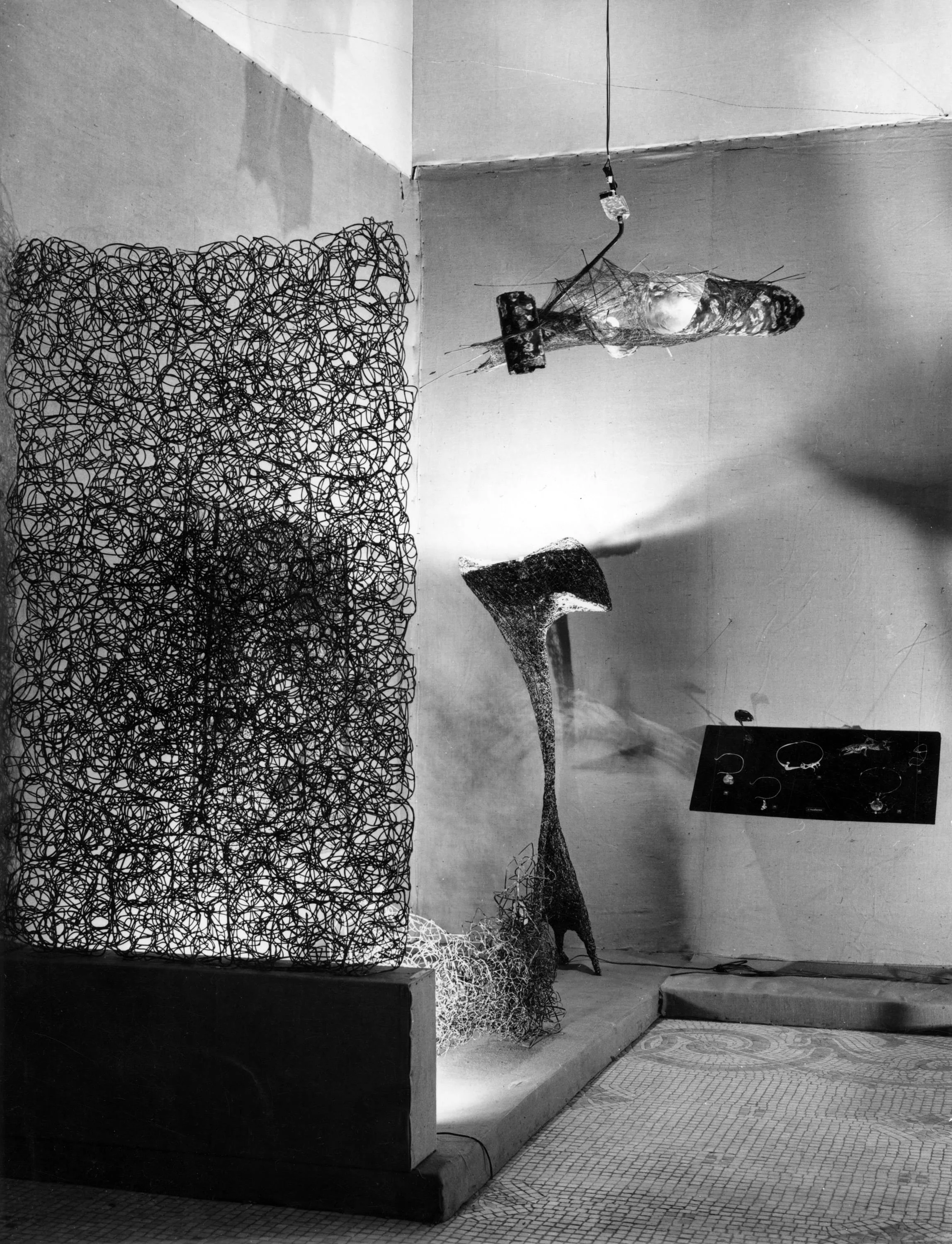 Claire Falkenstein's work in the exhibition  Antagonismes 2: L’Objet , Musée des Arts Décoratifs, Palais du Louvre-Pavillion de Marsan, Paris, France, 1962. Photo from the collection of Lani Martin