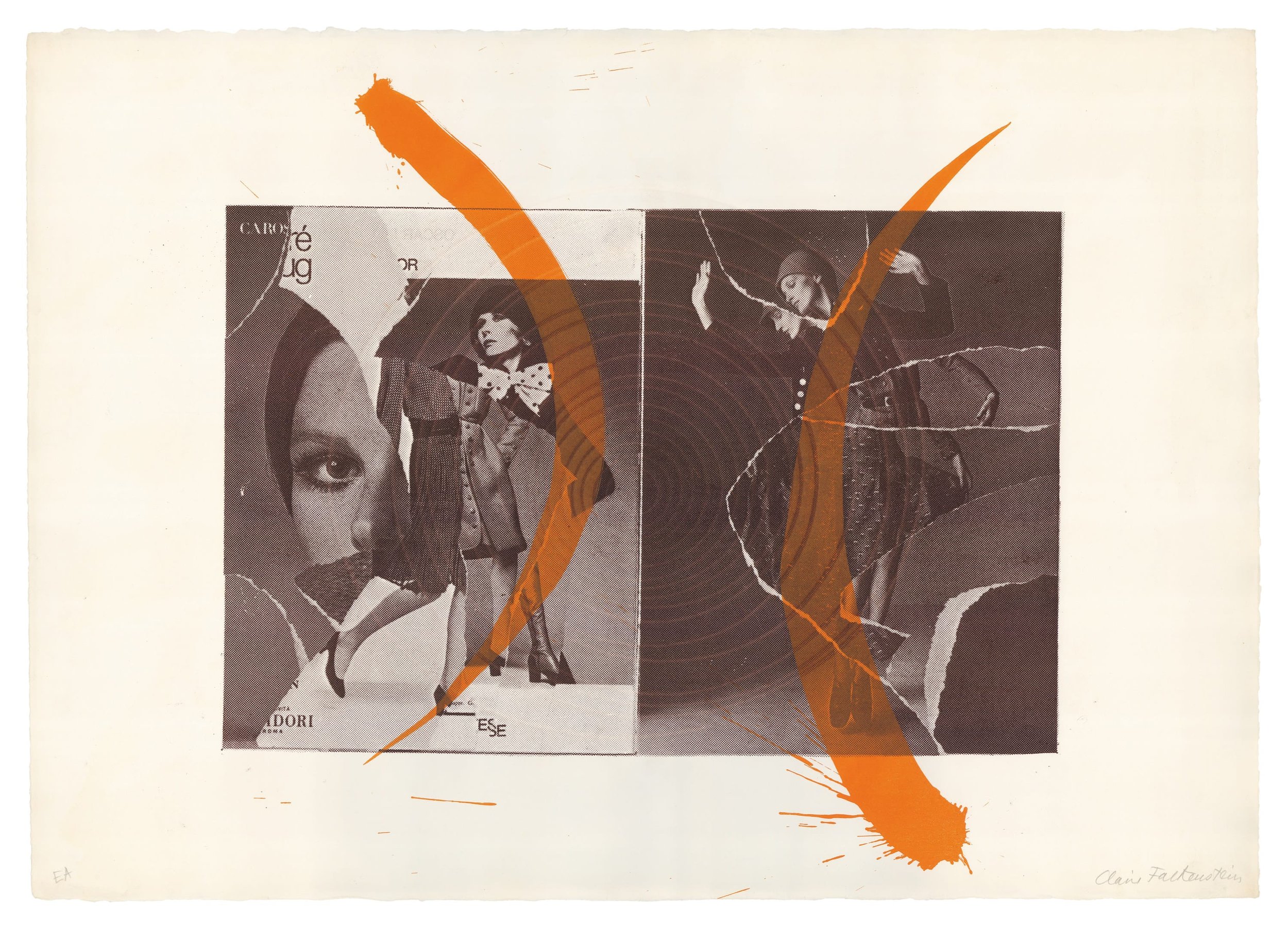  Untitled (Recharging the Image) , c. 1970 . Photolithograph, lithograph, and relief print on paper 19 11⁄16 × 27 3/4 in. (50 × 70.5 cm)  