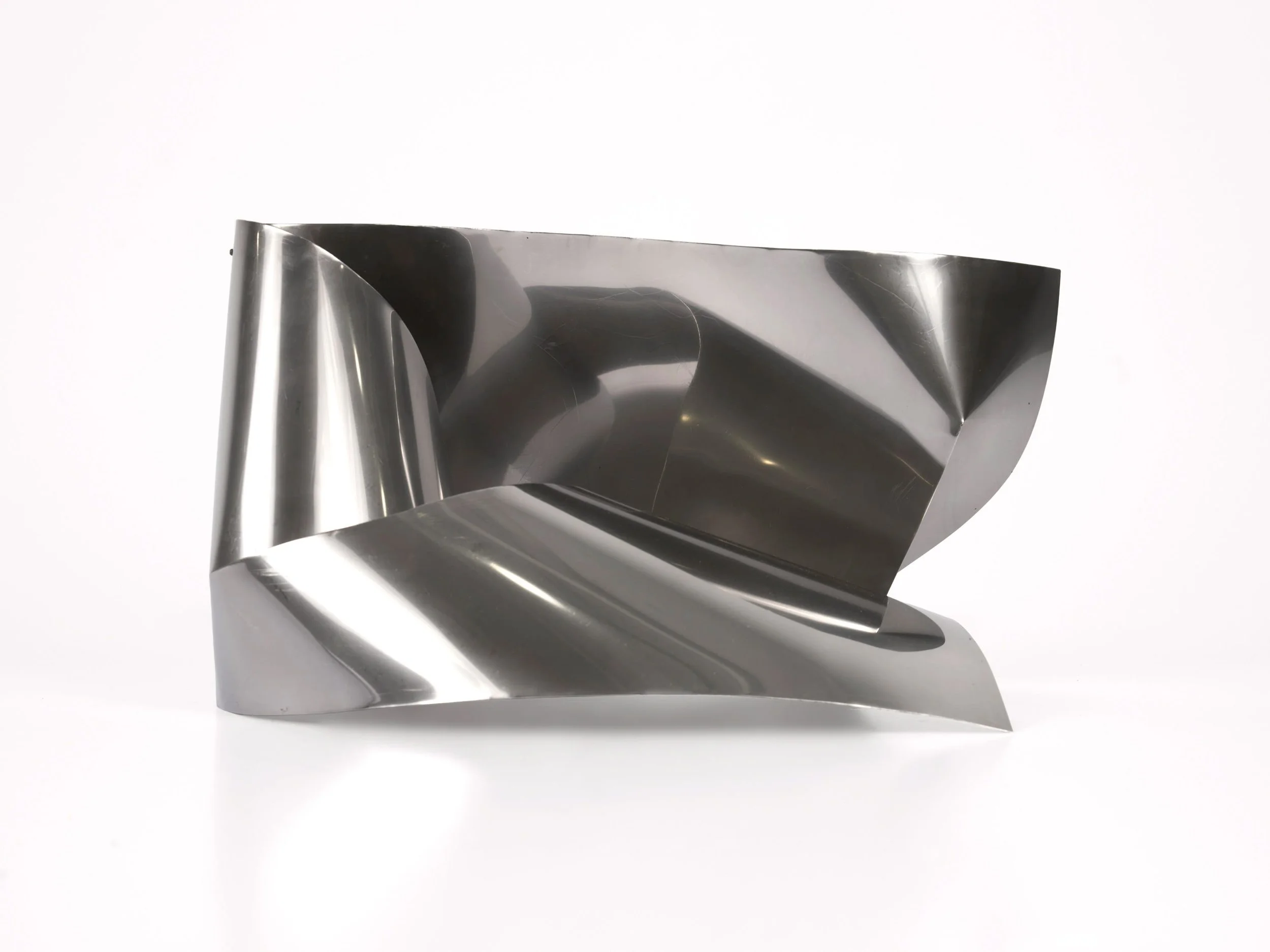  Untitled (Topological Form) , c. 1976 . Aluminum, 8 × 14 × 9 1/2 in. (20.3 × 35.6 × 24.1 cm) 