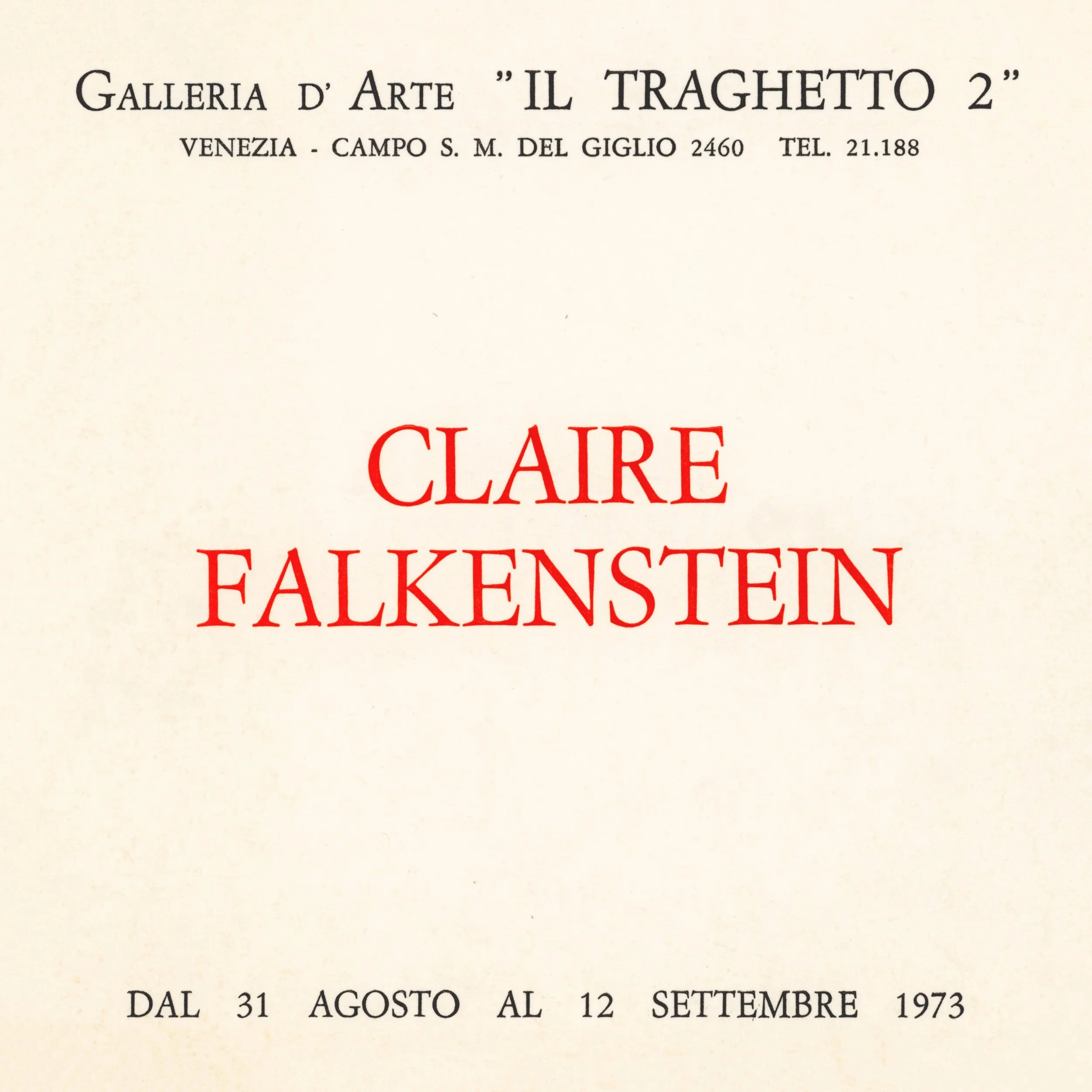 Cover of the book Claire Falkenstein