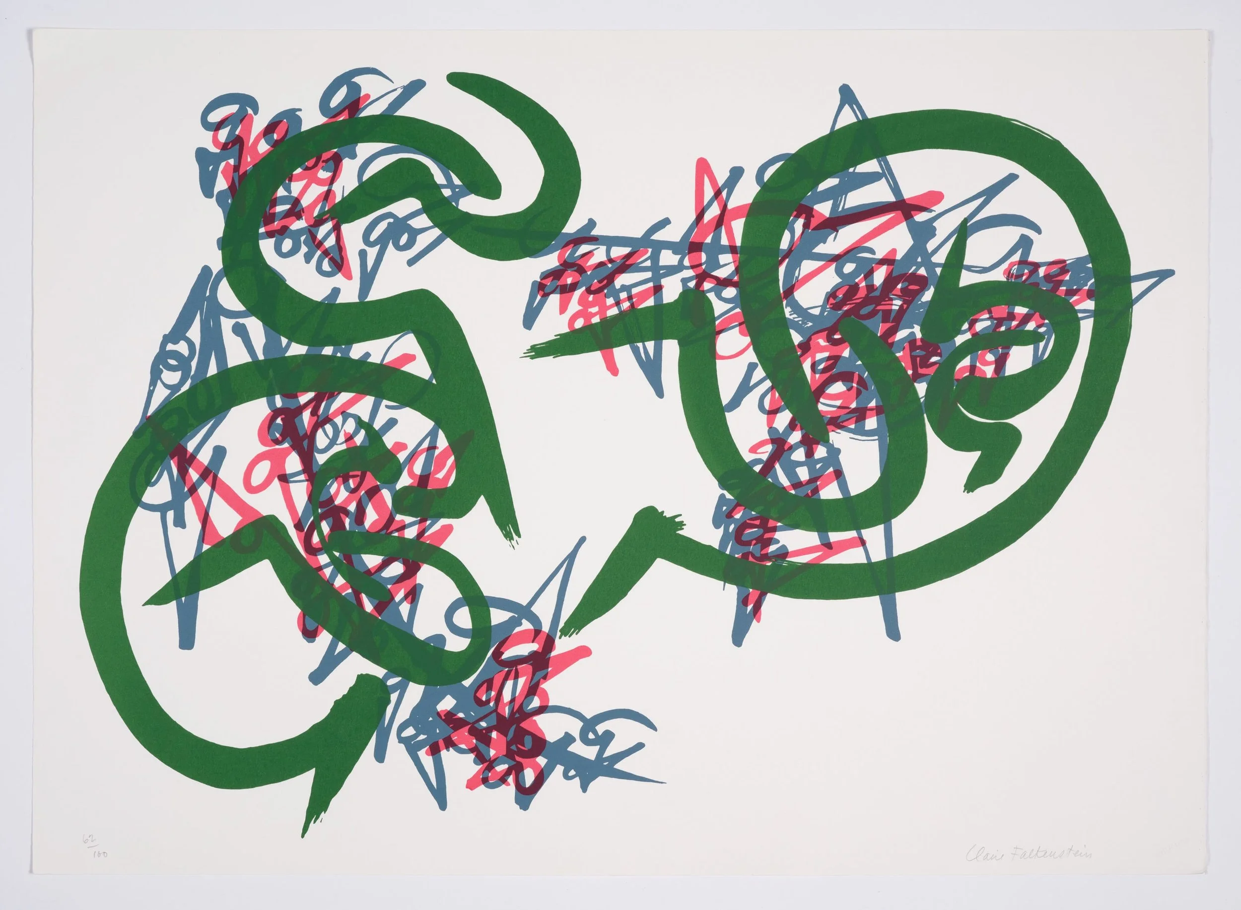  Untitled (From Venezia ha dettato così portfolio) , 1972 . Screenprint on Fabriano cotton paper, 19 1/2 × 27 1/2 in (49.5 × 69.8 cm). Photo by Elon Schoenholz Photography 