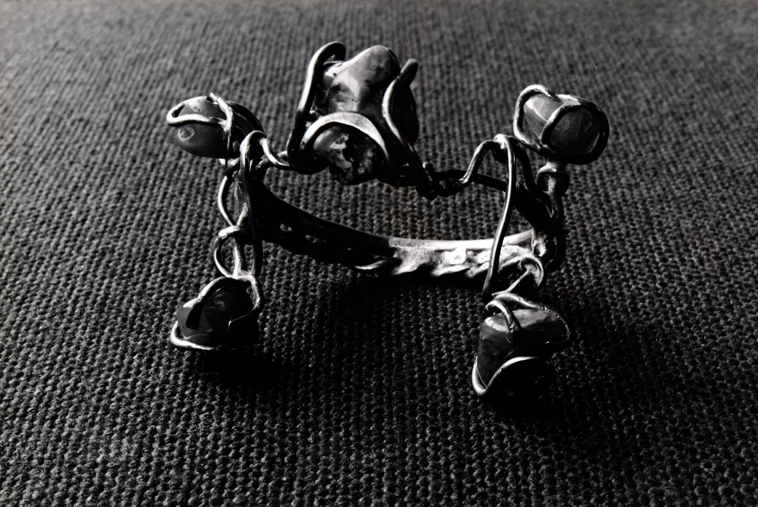 Photograph of a bracelet, c. 1970 . Gelatin silver print. Photo by Elon Schoenholz Photography 