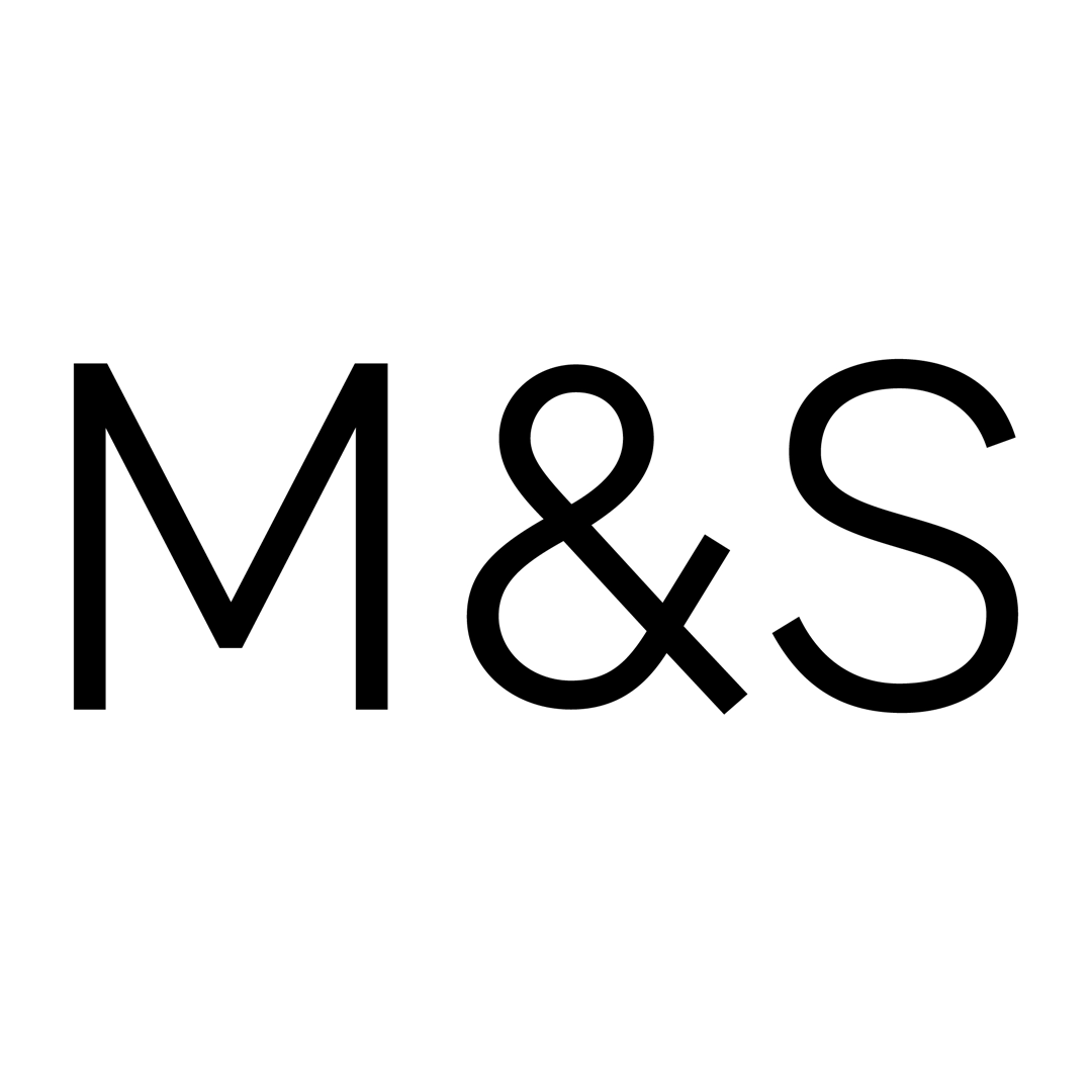 M&S logo with black text on a white background